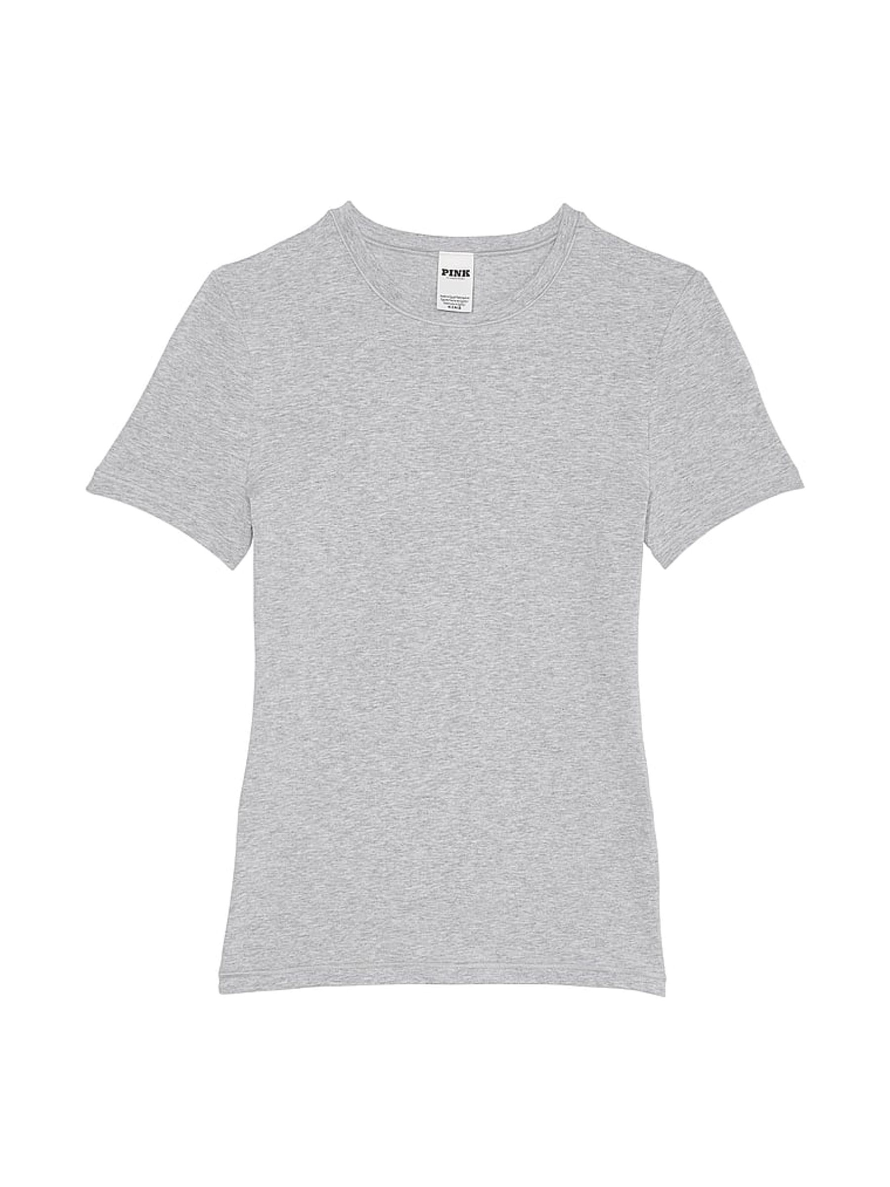 Grey Heather Cotton T-Shirt - Image 3 of 3