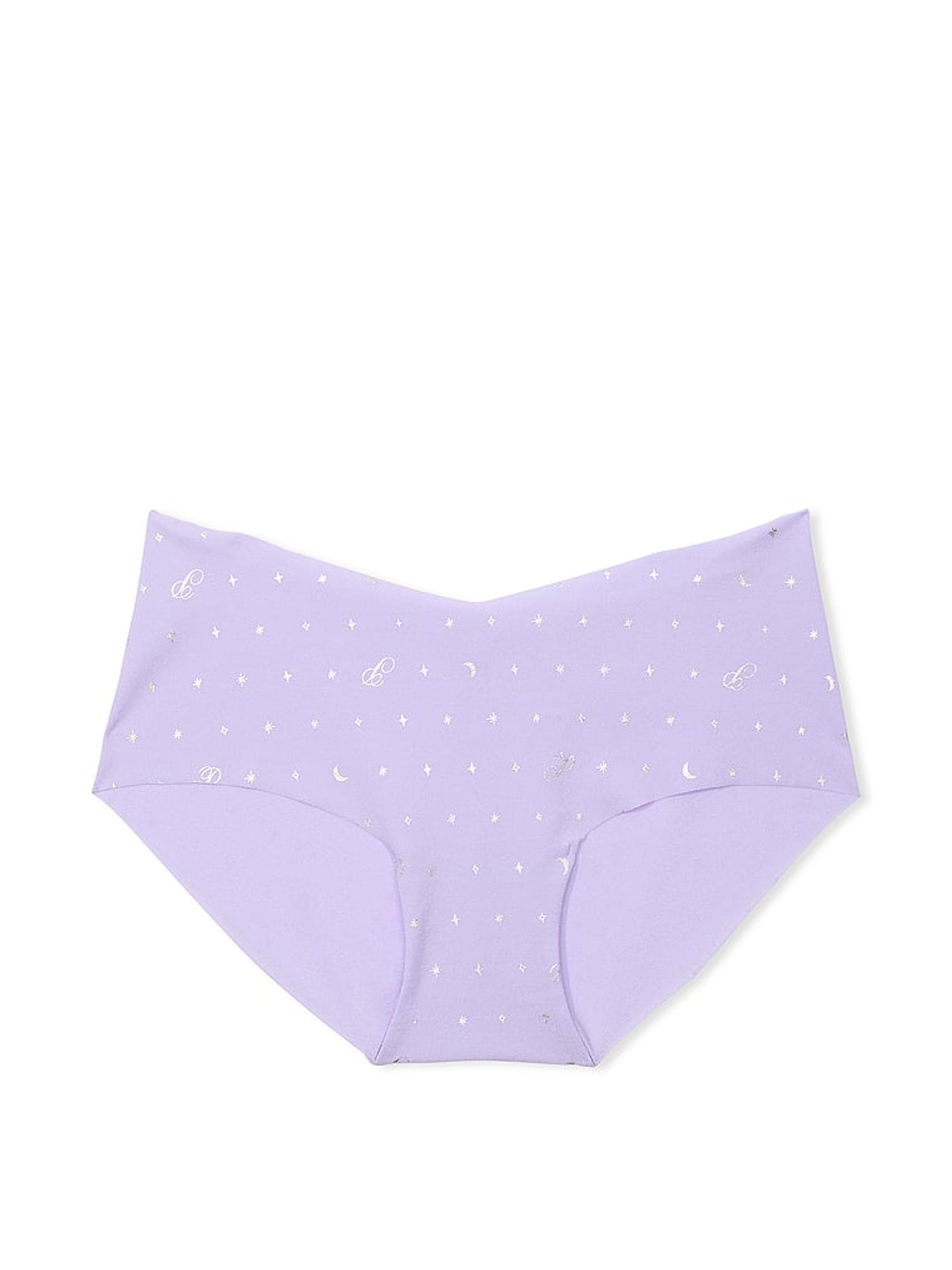 Purple Cloud Dot Hipster No Show Lace Trim Hipster Knickers - Image 3 of 3