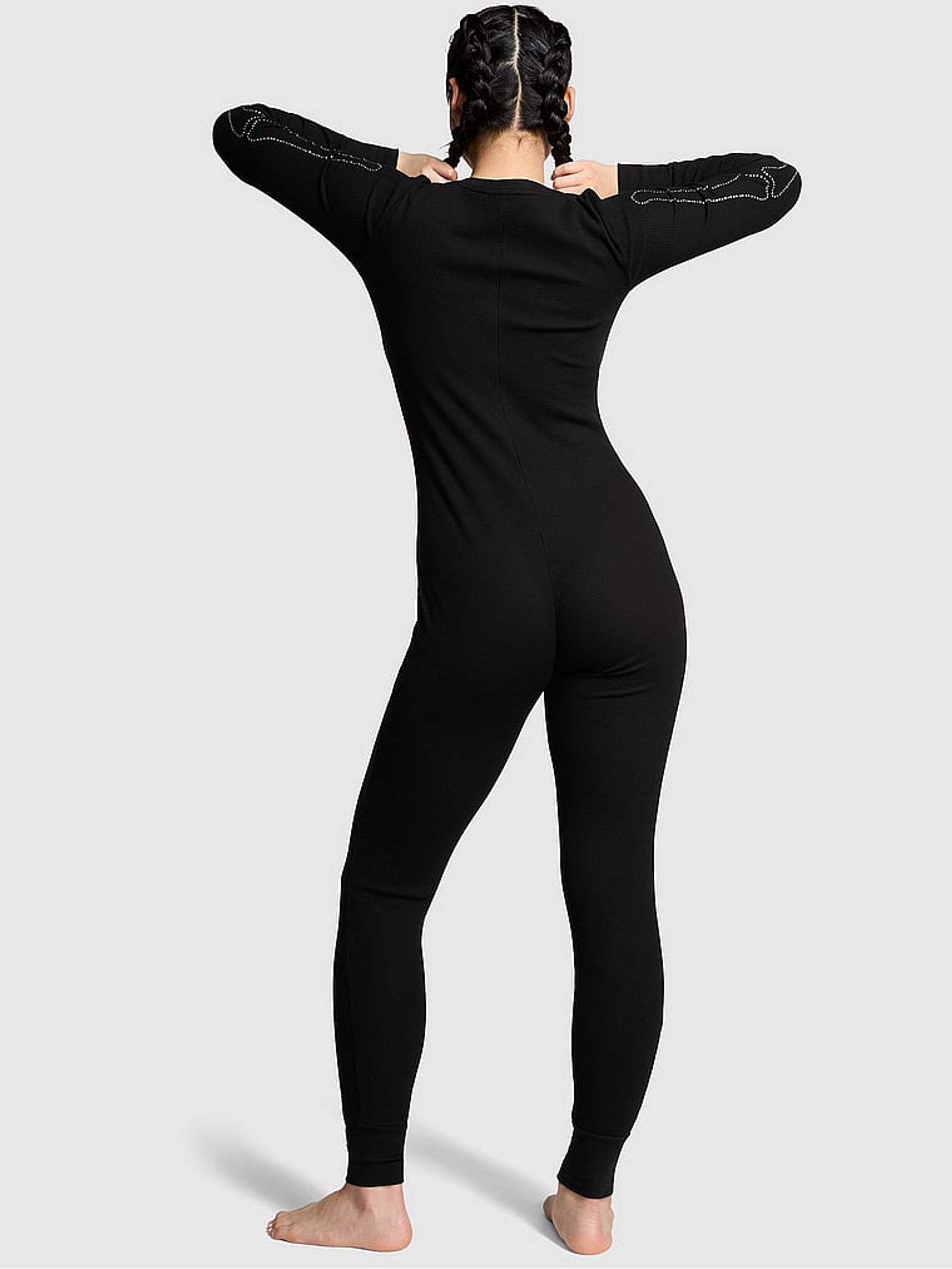 Black Halloween Skeleton Onesie - Image 2 of 3