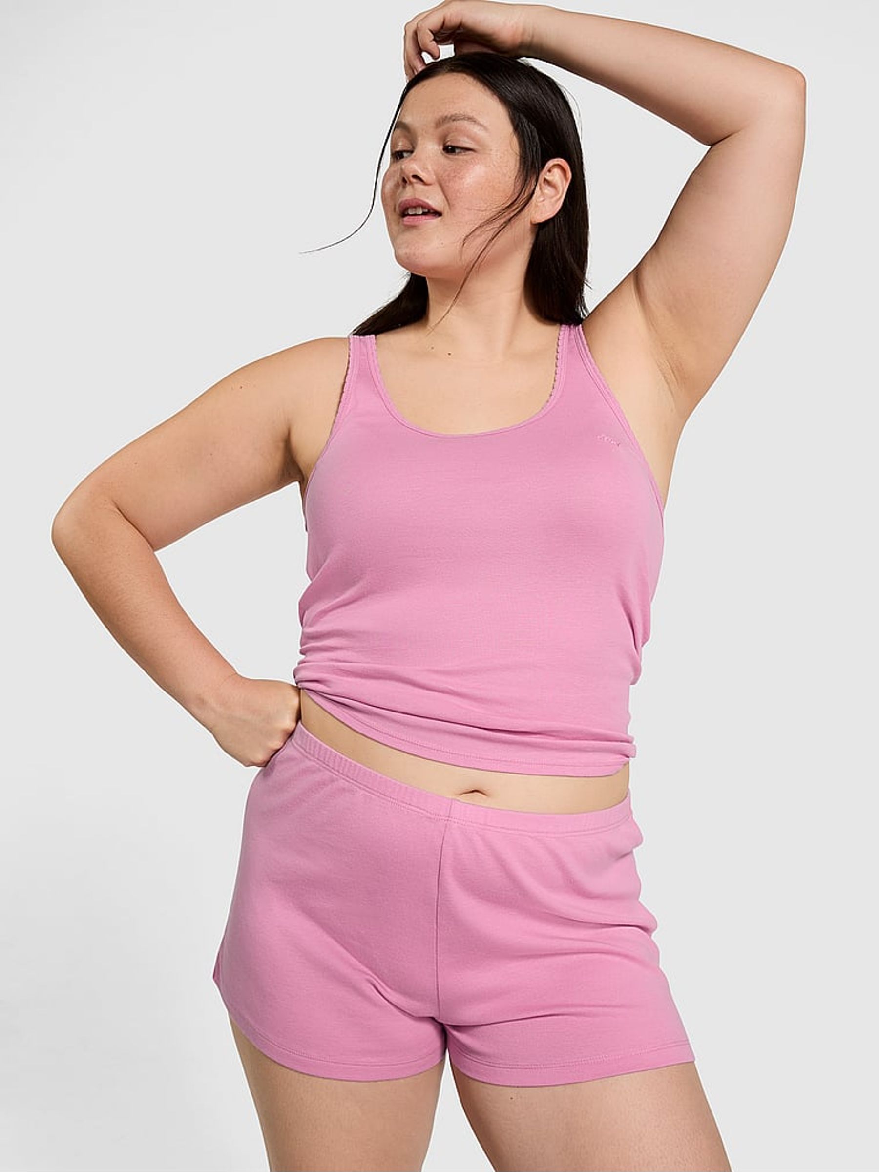 Pink Moonstone Cotton Pyjama Shorts - Image 1 of 1