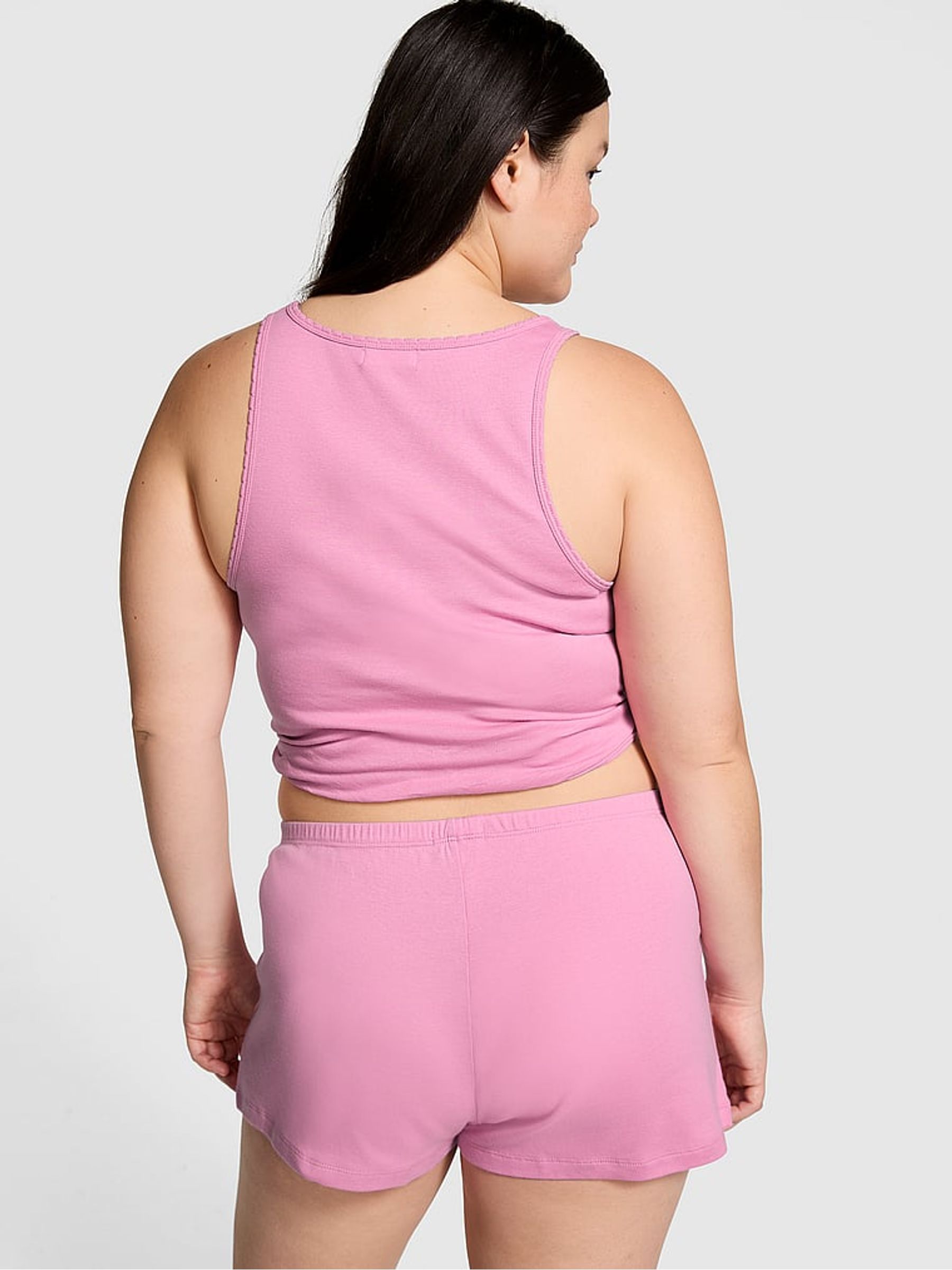 Pink Moonstone Cotton Pyjama Shorts - Image 2 of 3