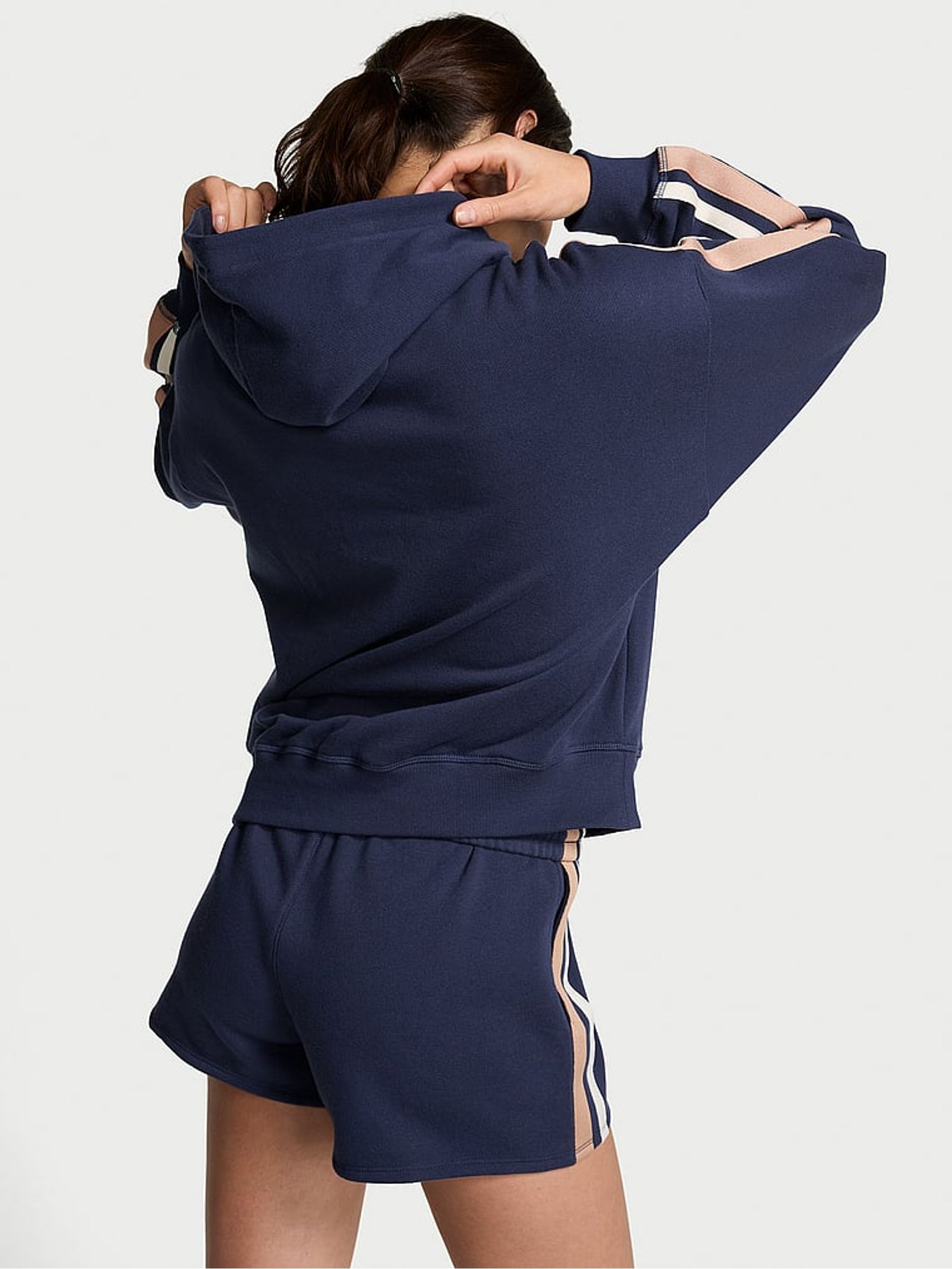 Midnight Navy Blue Pullover Fleece Hoodie - Image 2 of 3