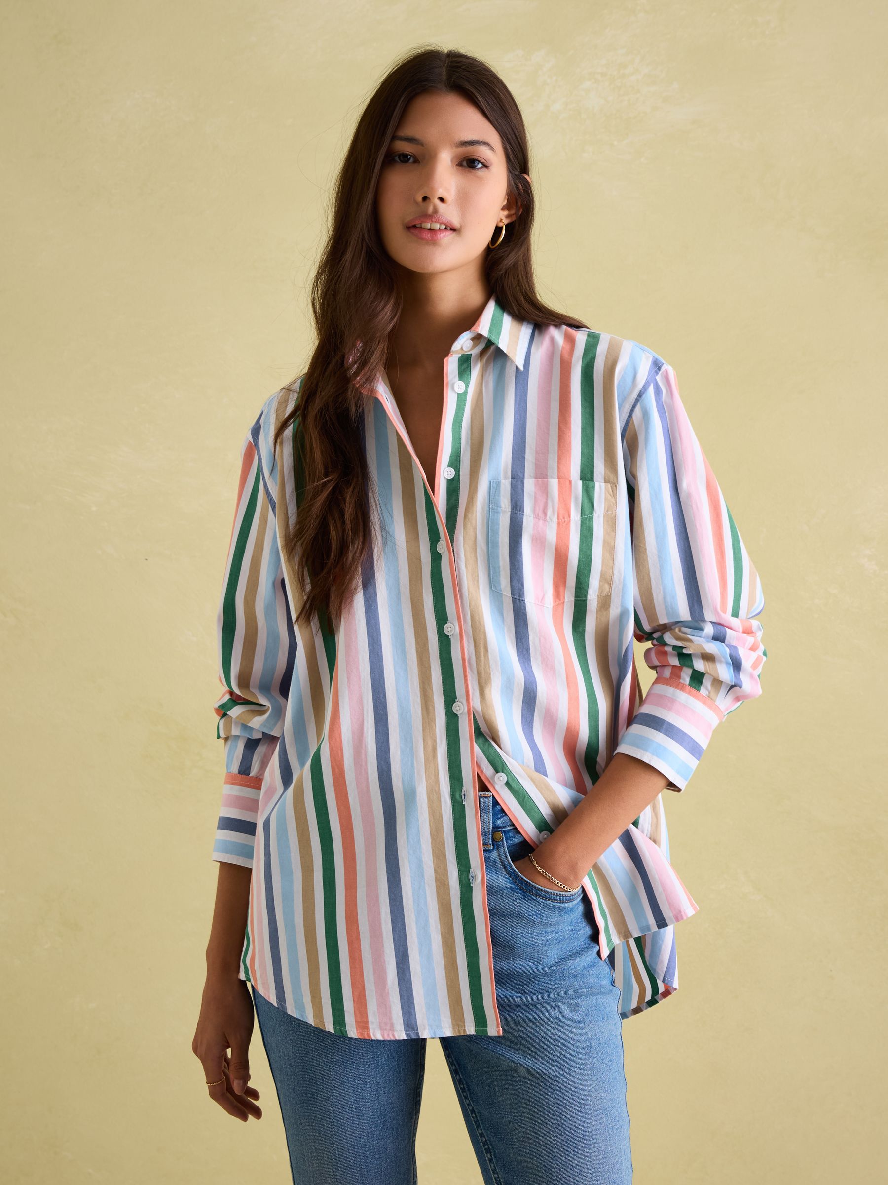 Amilla Stripe Cotton Shirt - Image 1 of 5