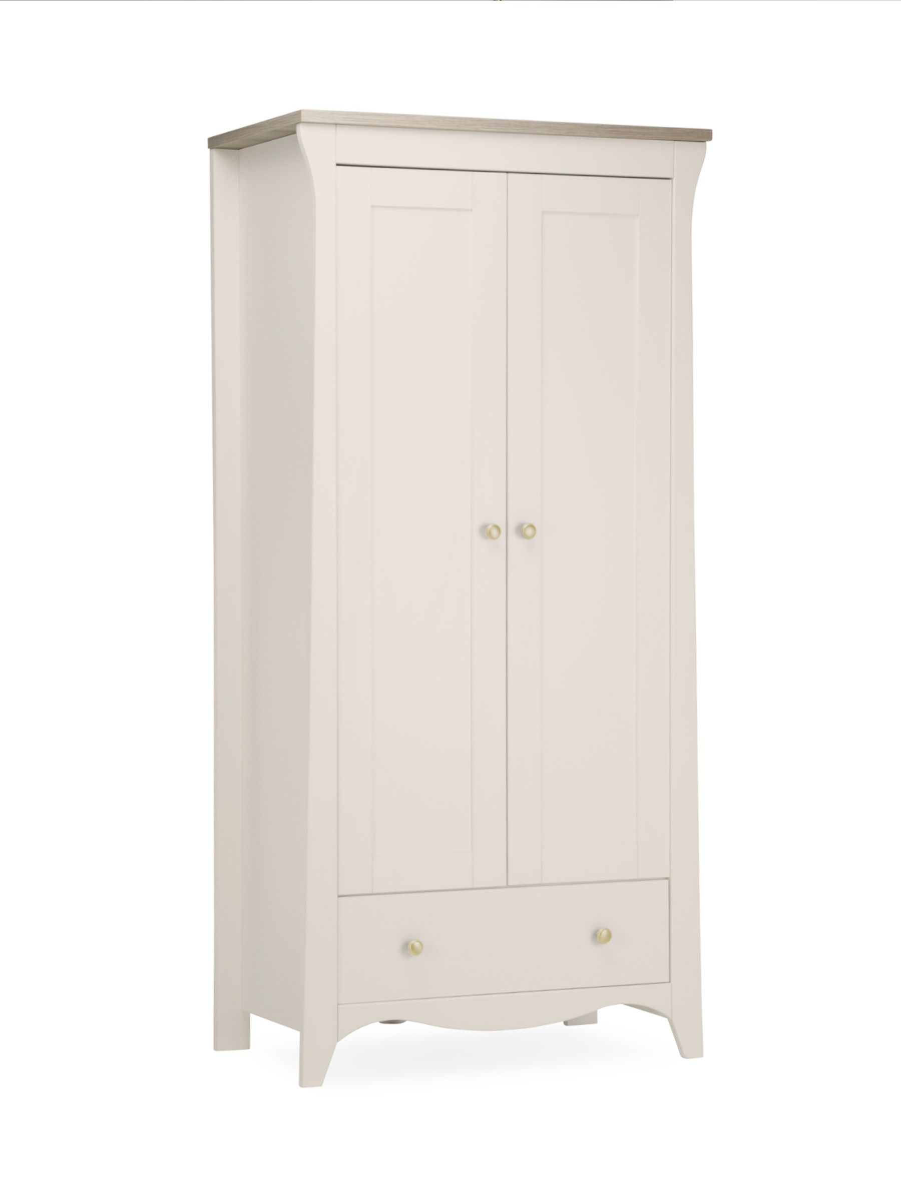 CuddleCo Cashmere Clara 2 Door Nursery Wardrobe - Image 4 of 5
