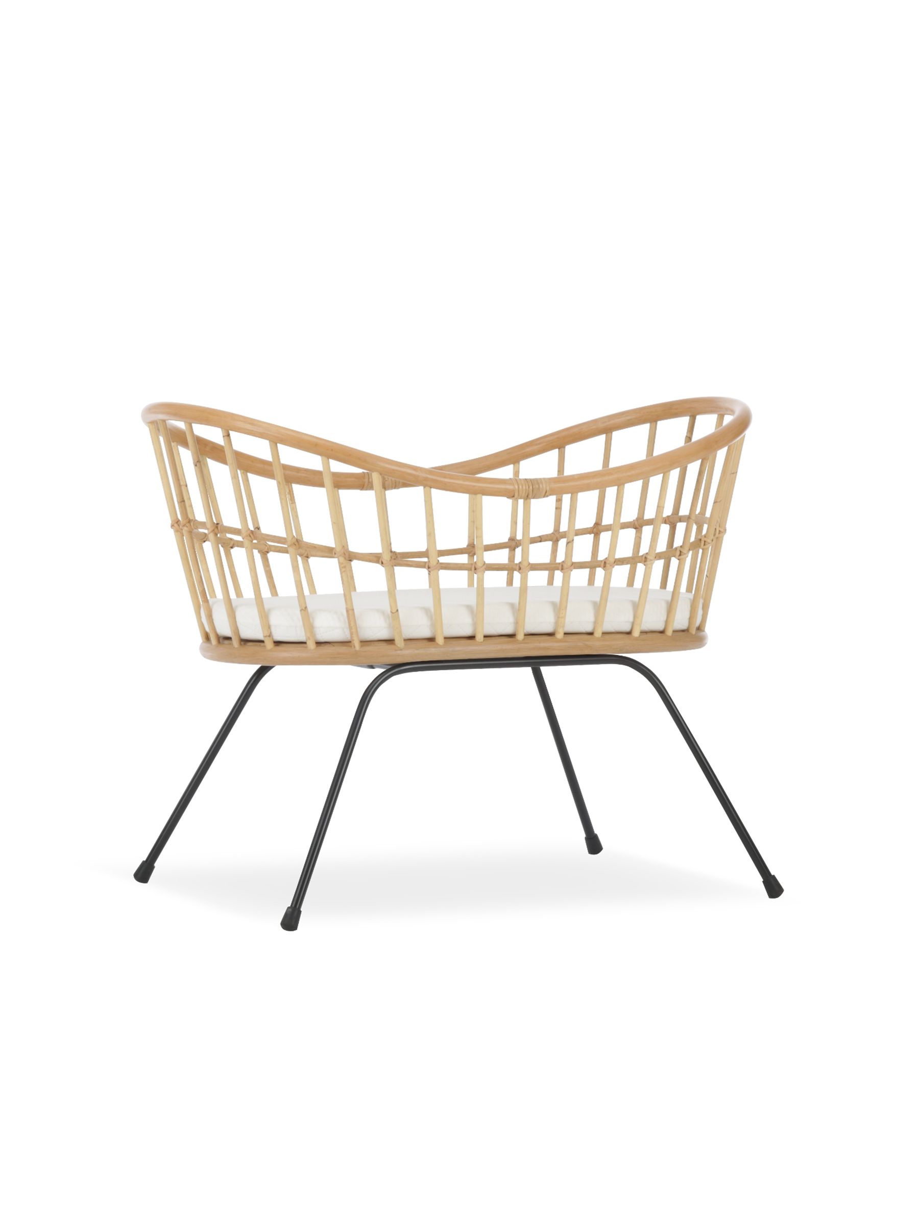Cuddleco Natural Aria Wave Rattan Crib - Image 4 of 5