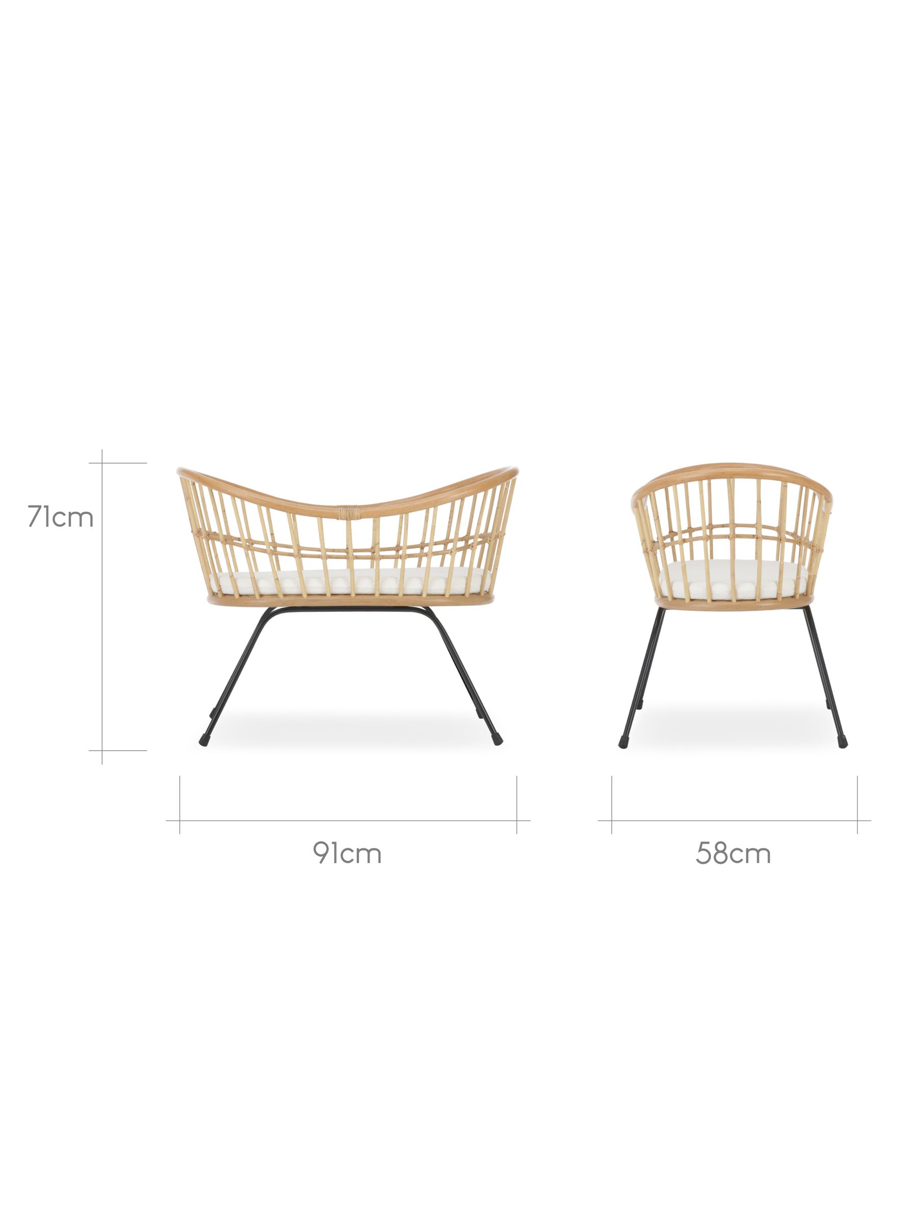 Cuddleco Natural Aria Wave Rattan Crib - Image 5 of 5