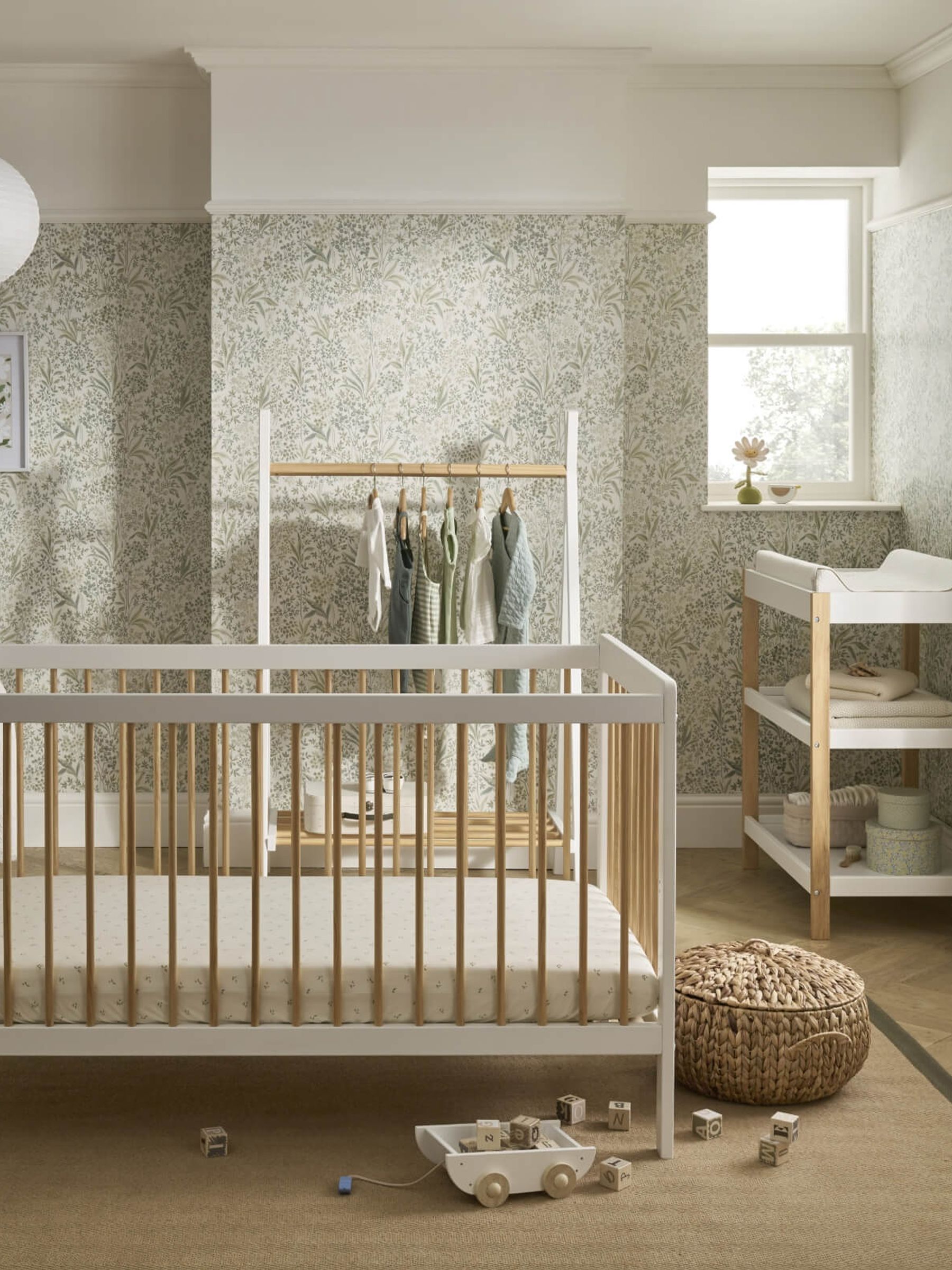 CuddleCo White Nola 2 Piece Nursery Furniture Set - Image 1 of 7