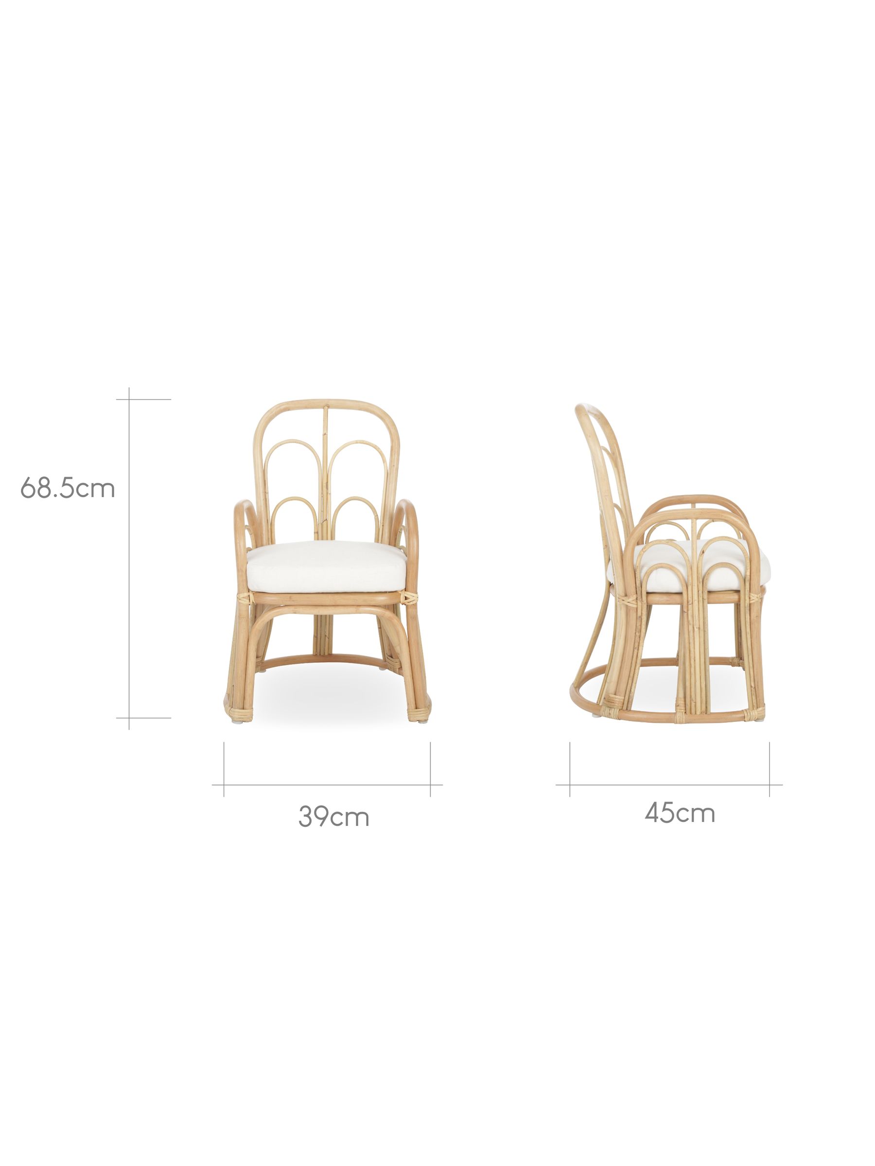 Cuddleco Natural Aria Wave Toddler Chair - Image 4 of 4