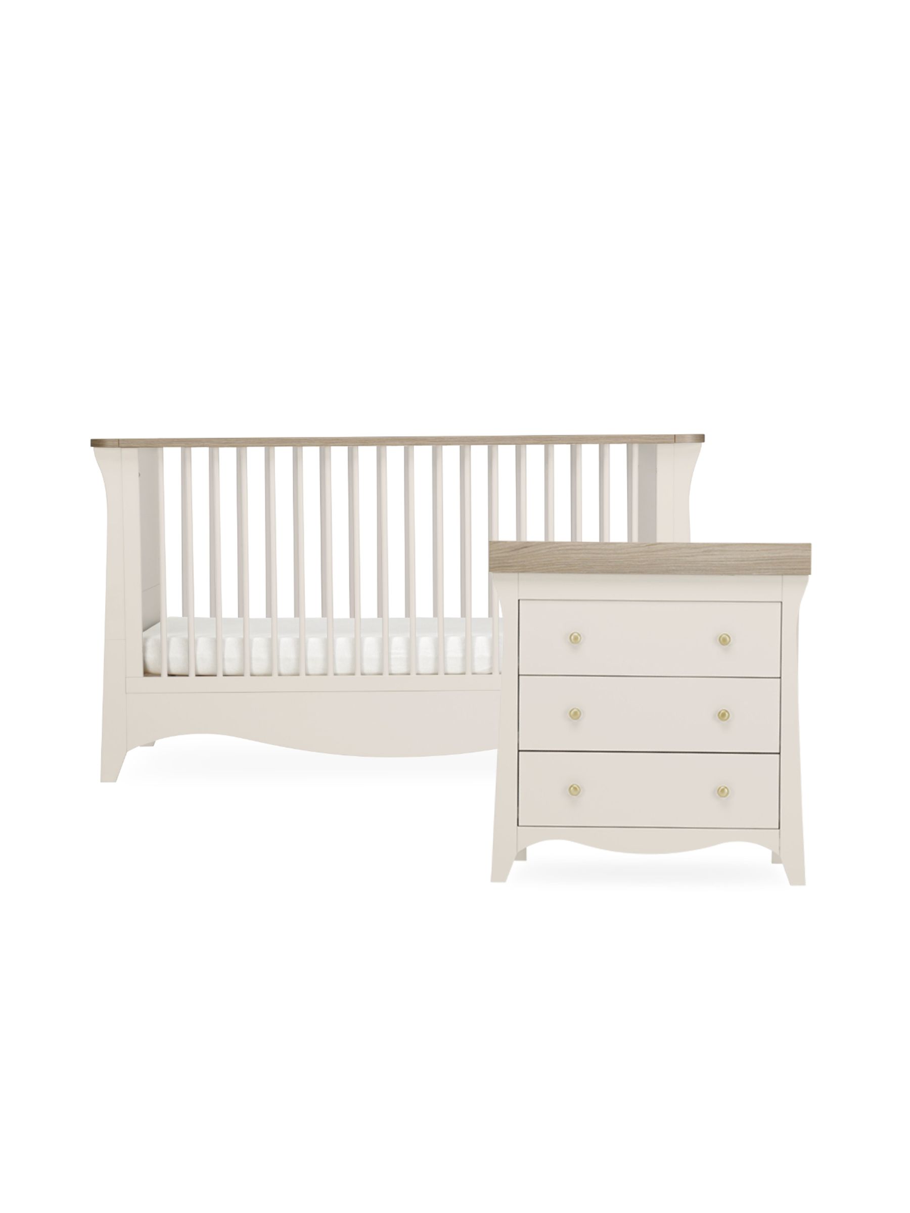 CuddleCo Cream Cashmere Clara Nursery Furniture Set 2 Piece - Image 5 of 7