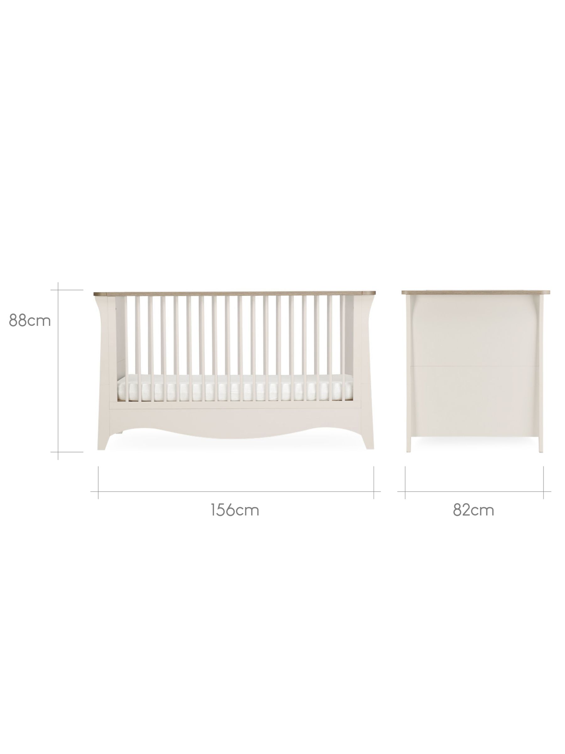 CuddleCo 3 Piece Cream Cashmere Clara Nursery Furniture Set - Image 6 of 8