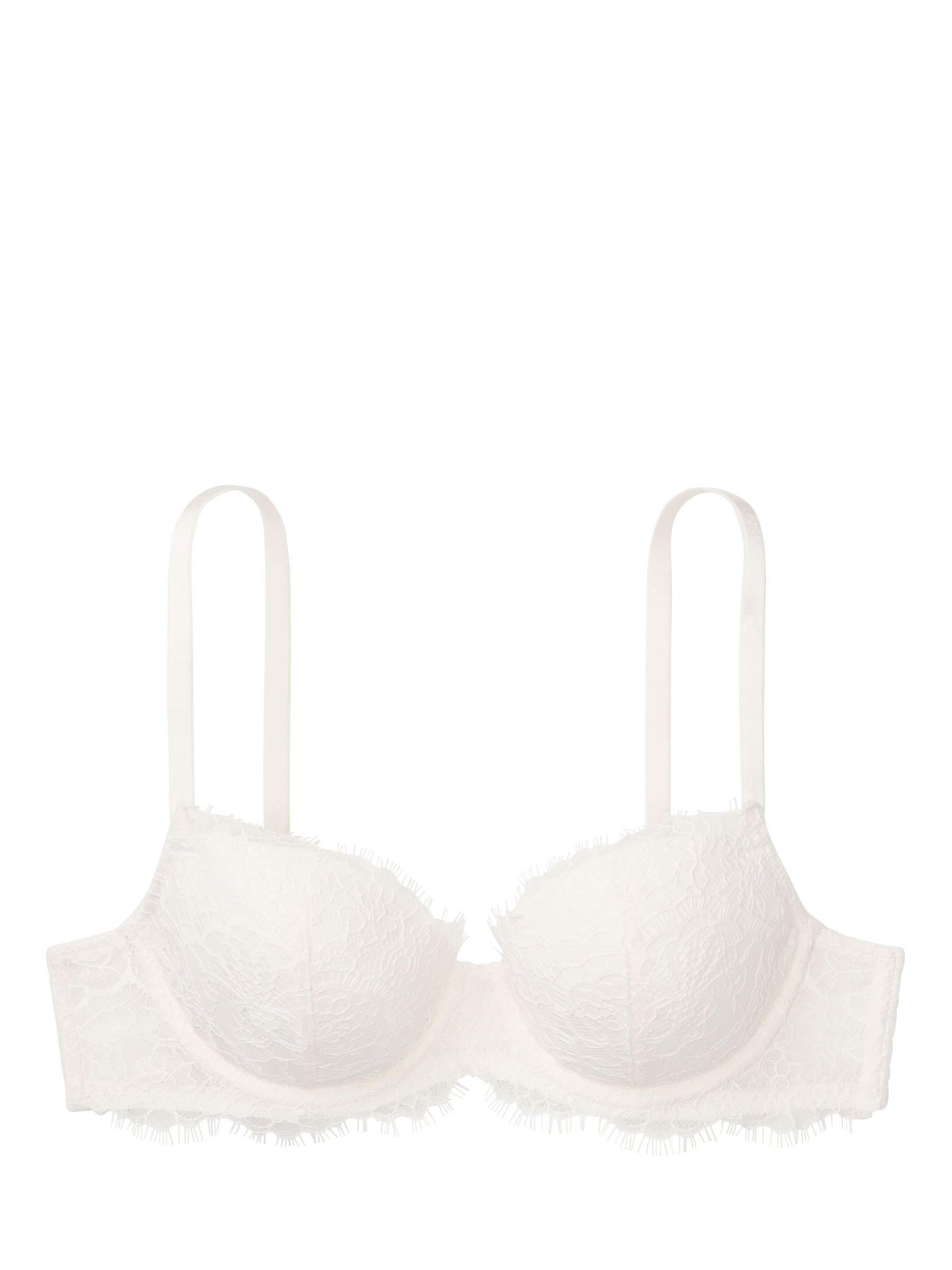 Coconut White Lace Lightly Lined Demi Bra - Image 3 of 3