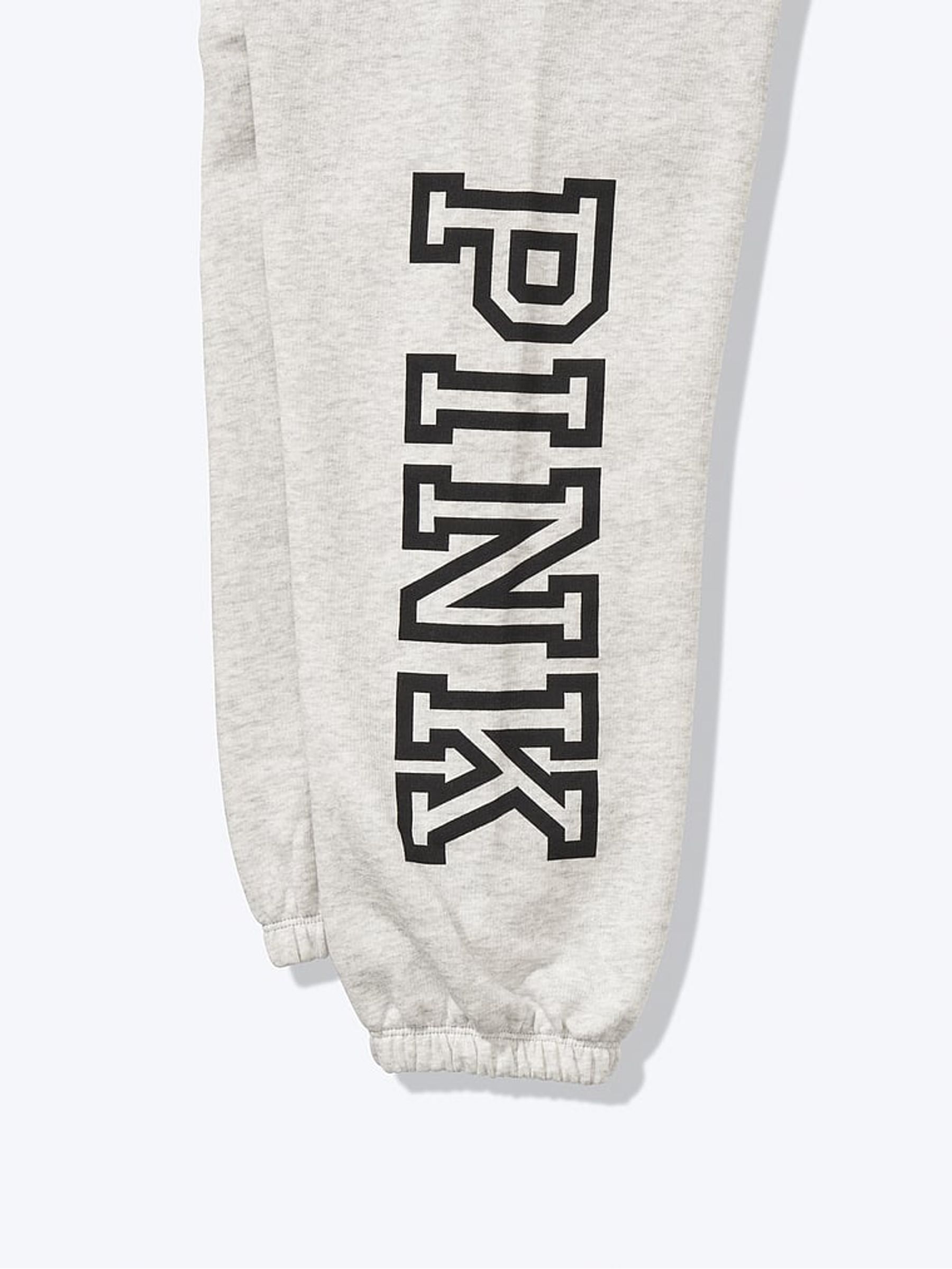 Heather Stone Grey Script Logo Jogger - Image 3 of 3