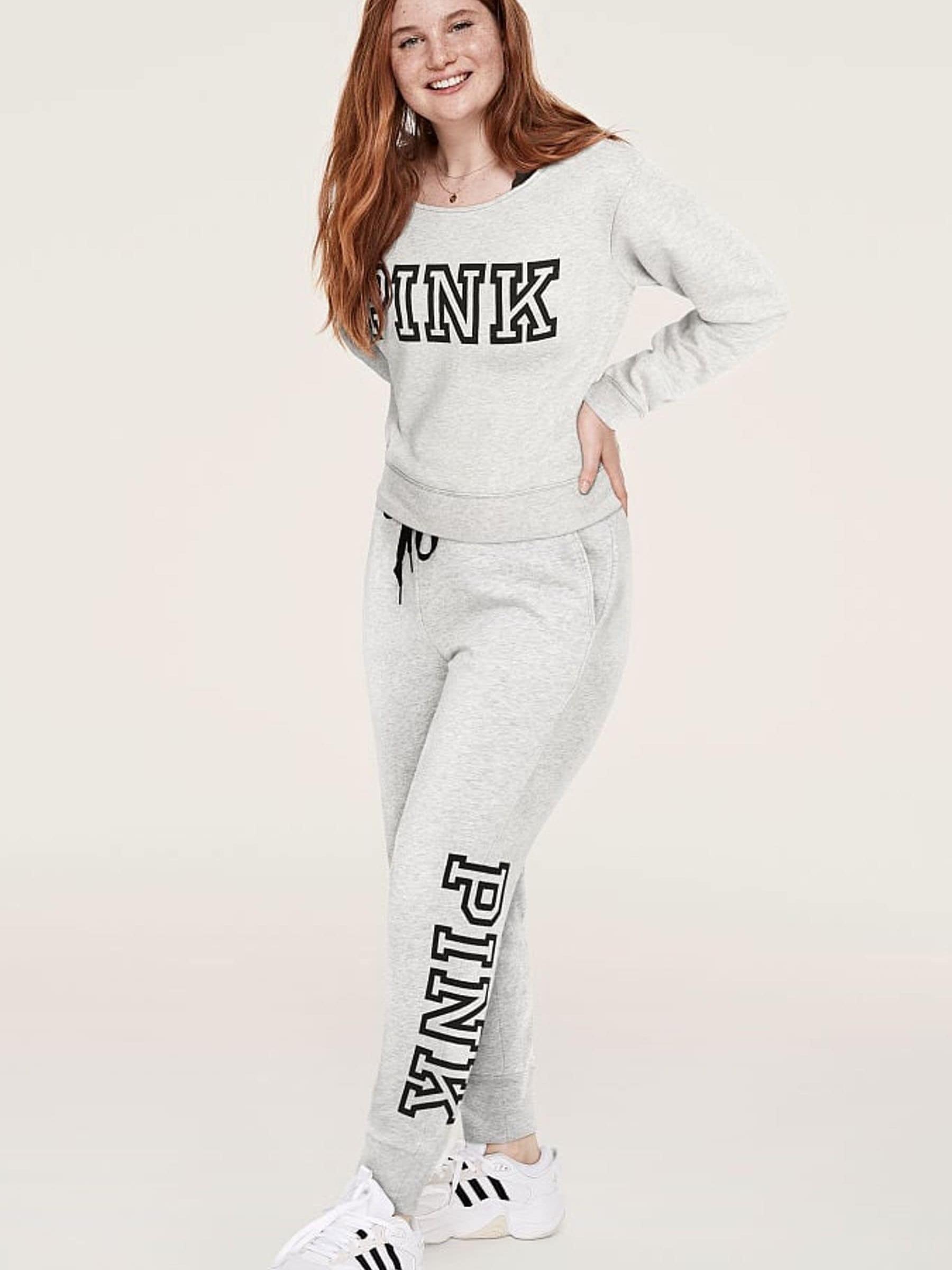 Heather Stone Grey Fleece Lounge Jogger - Image 1 of 5