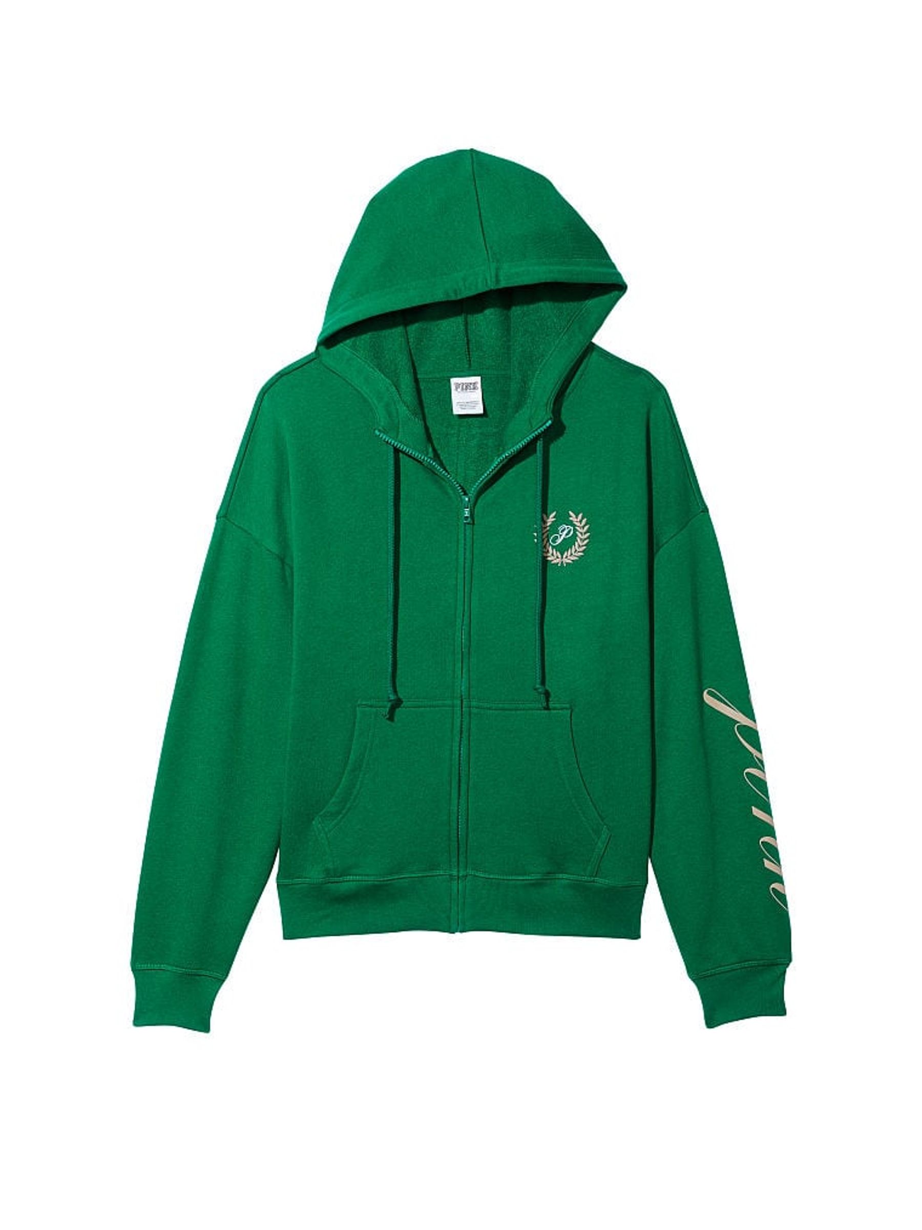Garnet Green Fleece Oversized Hoodie - Image 4 of 4