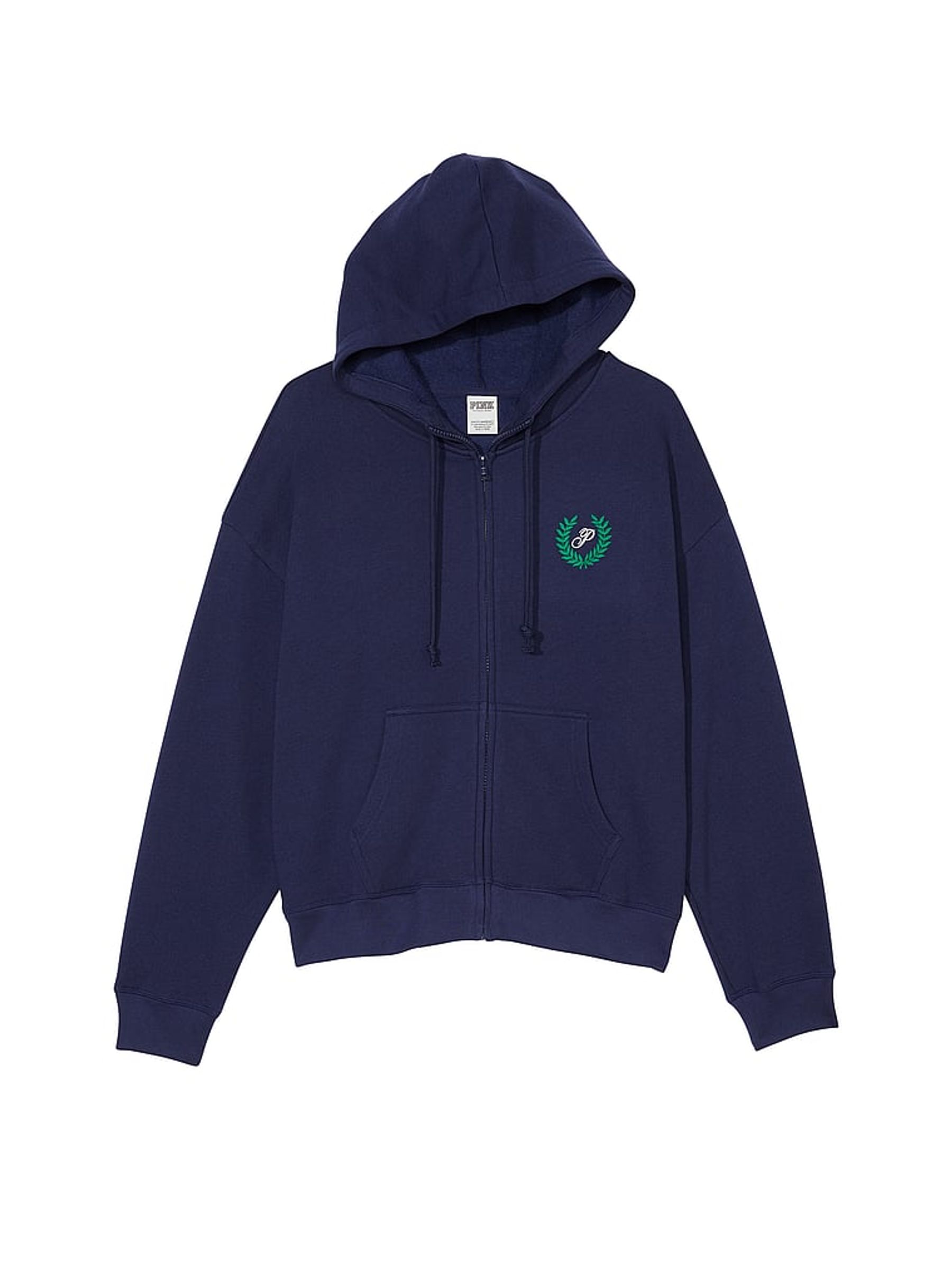 Midnight Navy Blue Fleece Oversized Hoodie - Image 4 of 4
