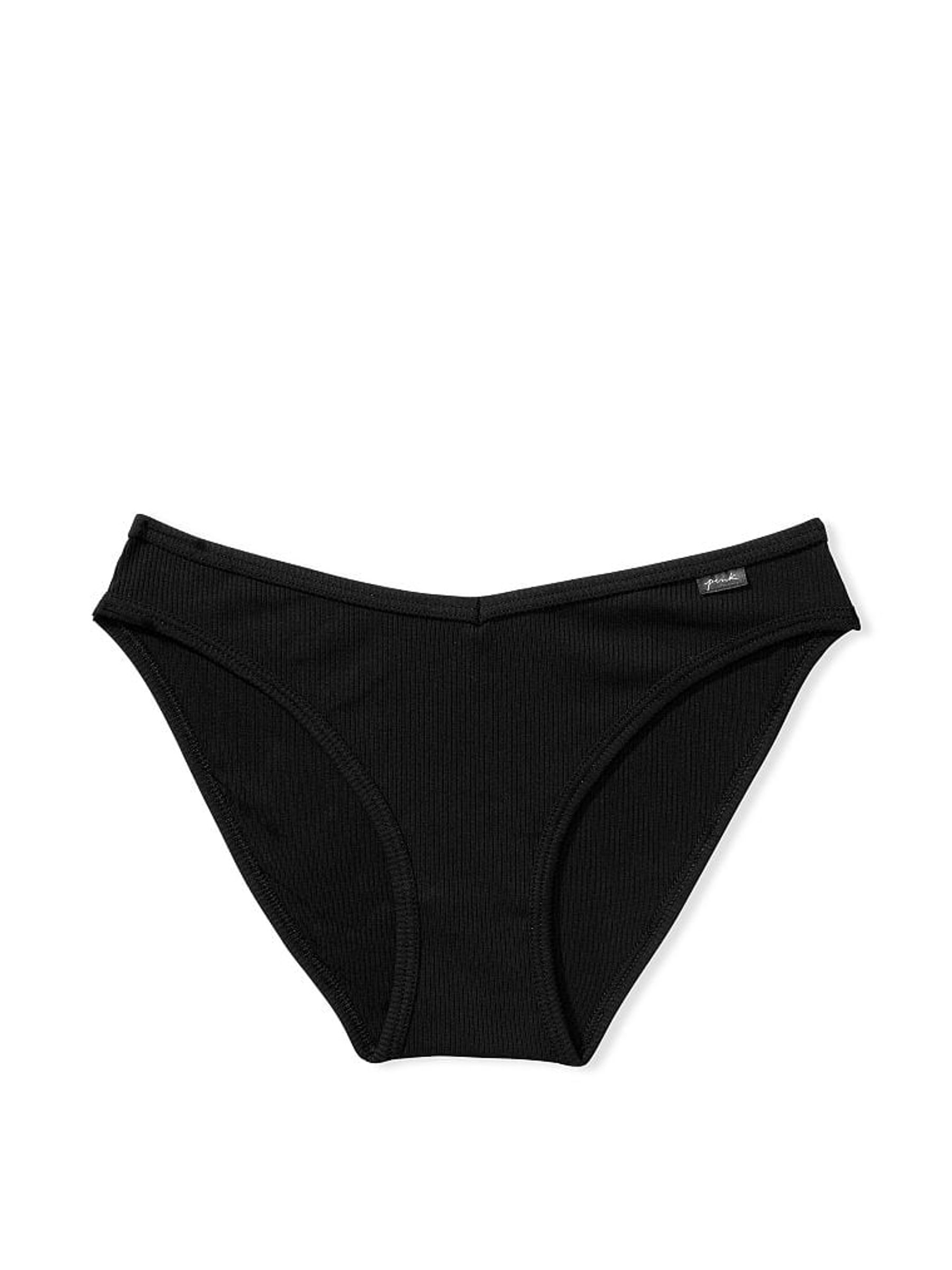 Pure Black Bikini Cotton Knickers - Image 3 of 3