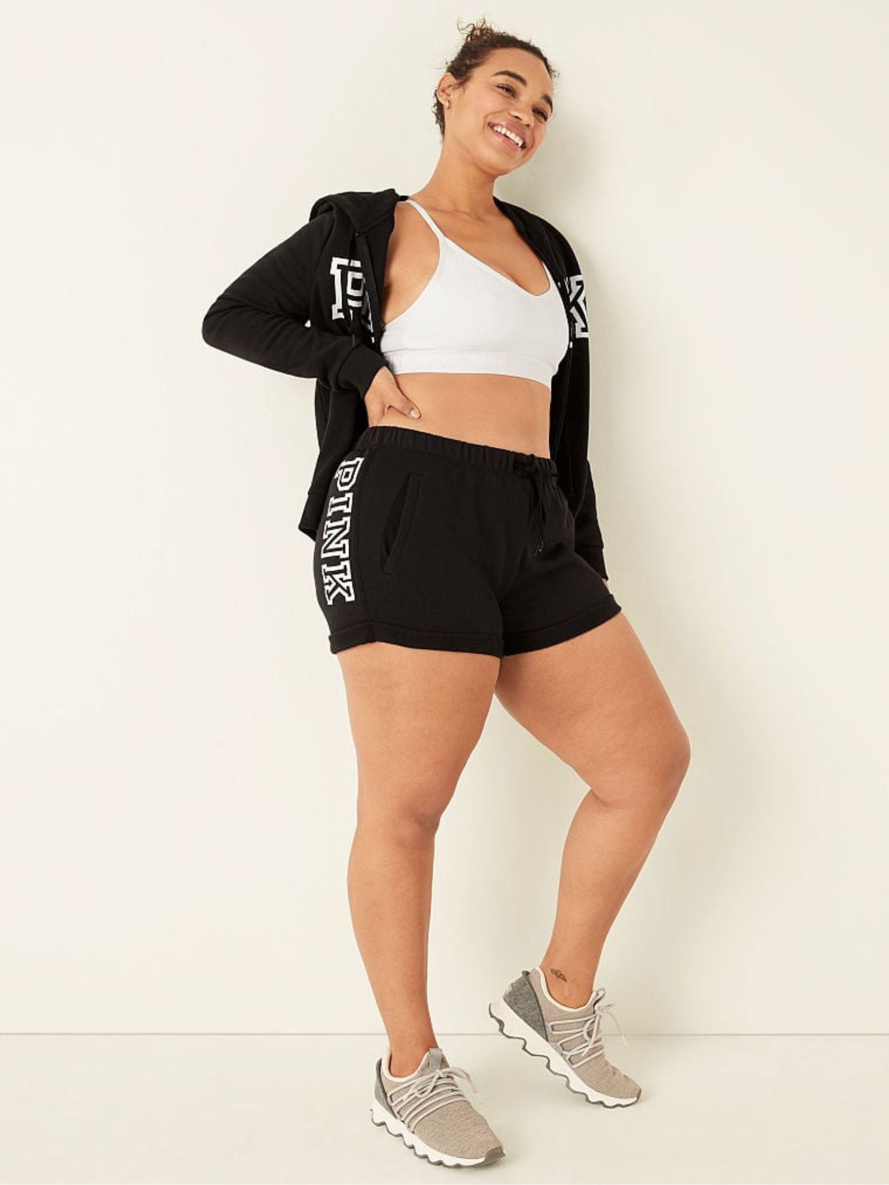Pure Black Logo Lounge Short - Image 1 of 5
