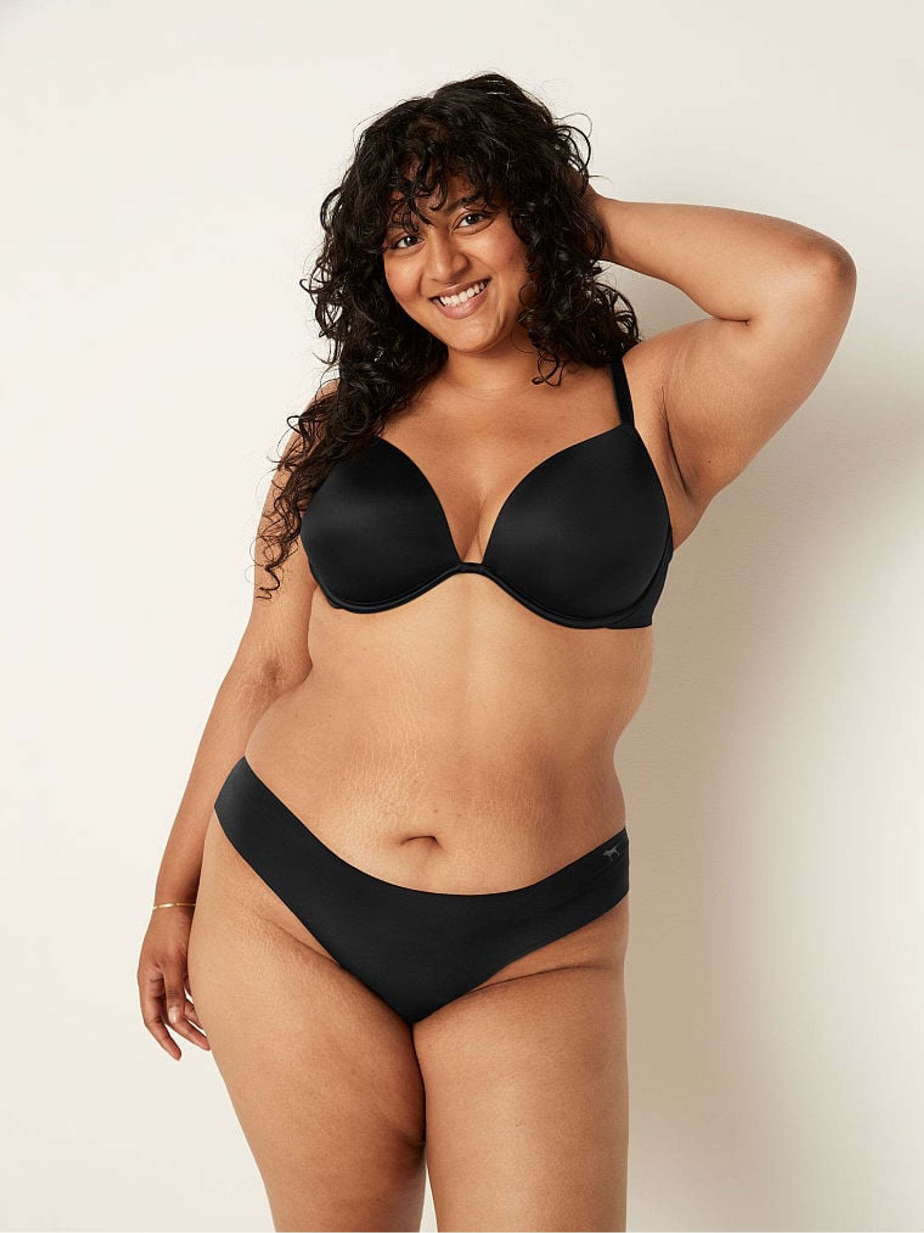 Black Add 2 Cups Smooth Push Up T-Shirt Bra - Image 1 of 4