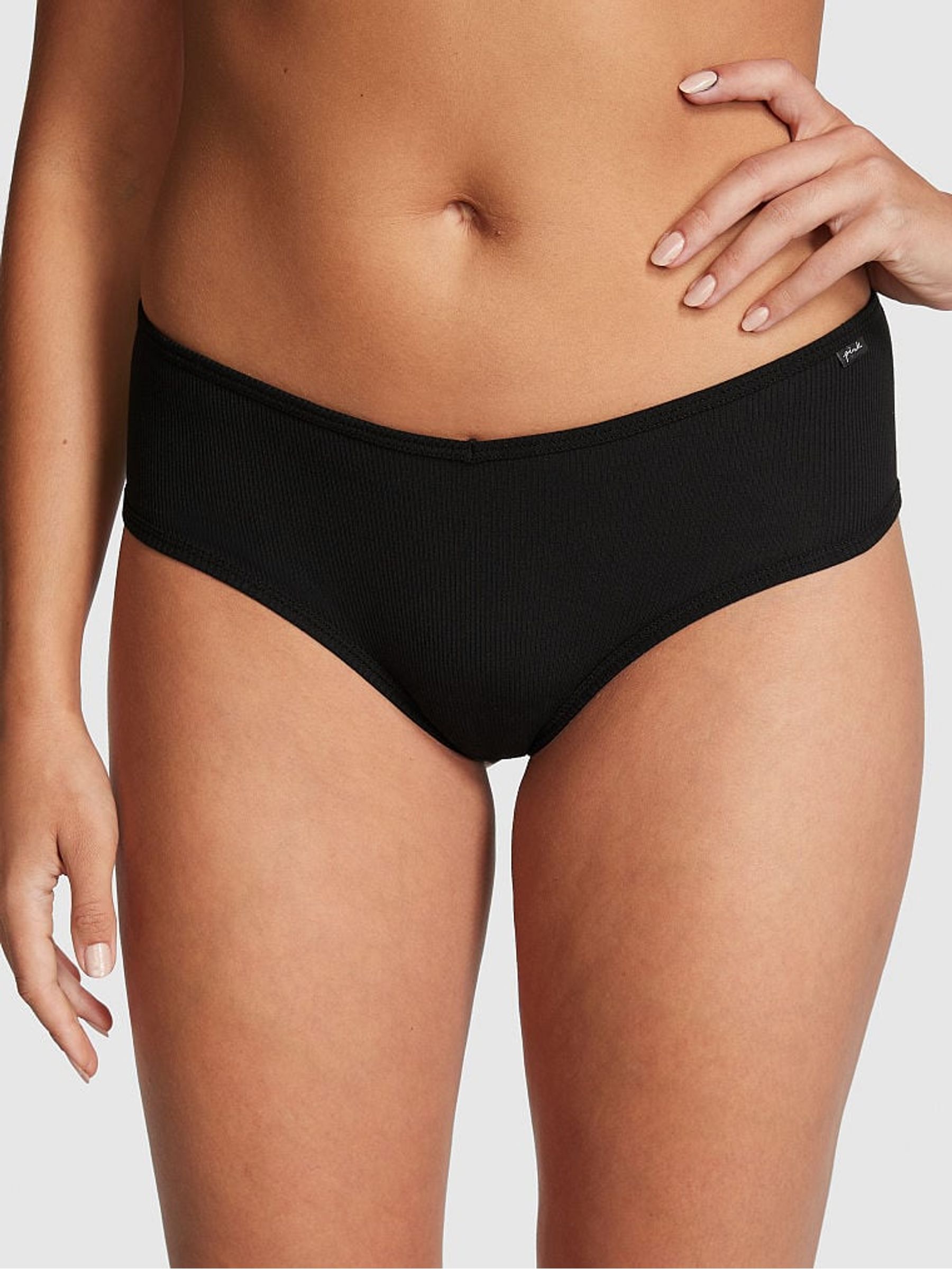 Black Butterfly Cotton Cheeky Knickers - Image 1 of 3