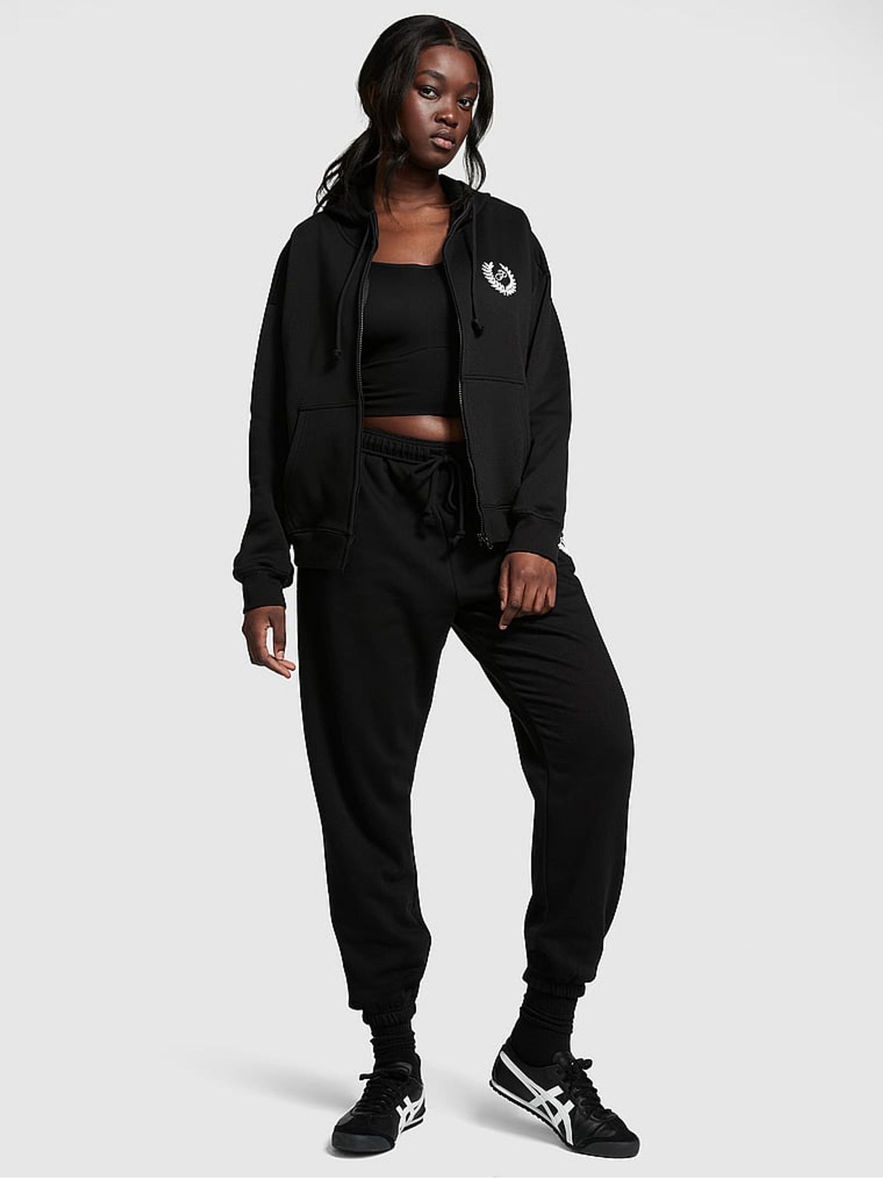 Pure Black Fleece Oversized Hoodie - Image 3 of 4