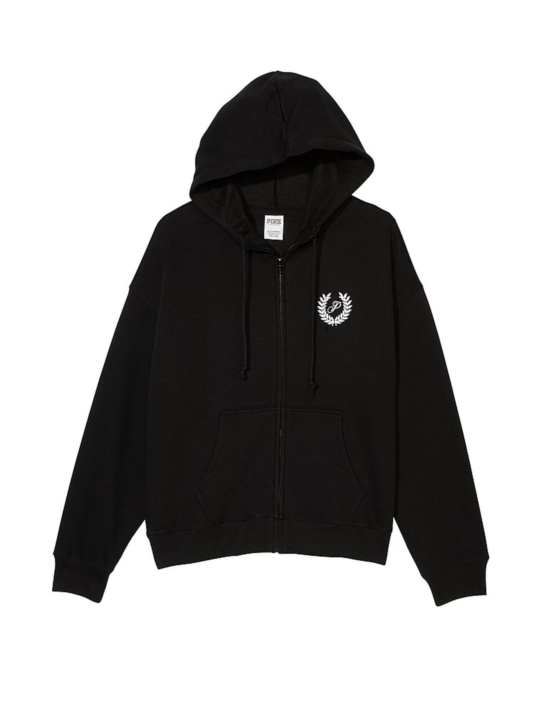 Pure Black Fleece Oversized Hoodie - Image 4 of 4