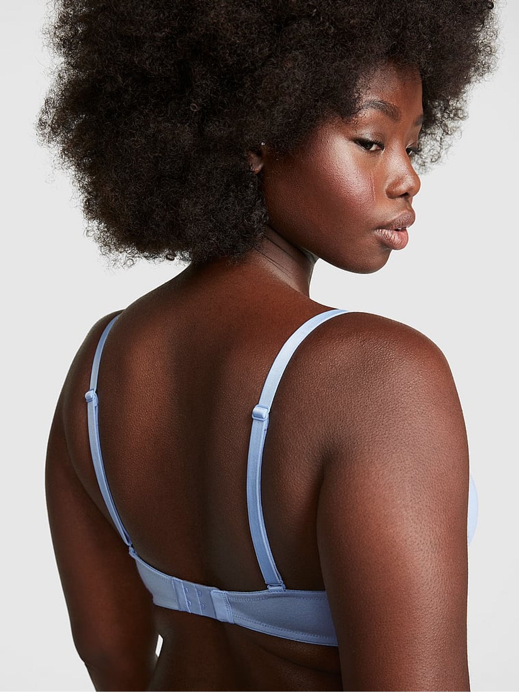 Harbor Blue Lightly Lined Cotton Bra - Image 2 of 3