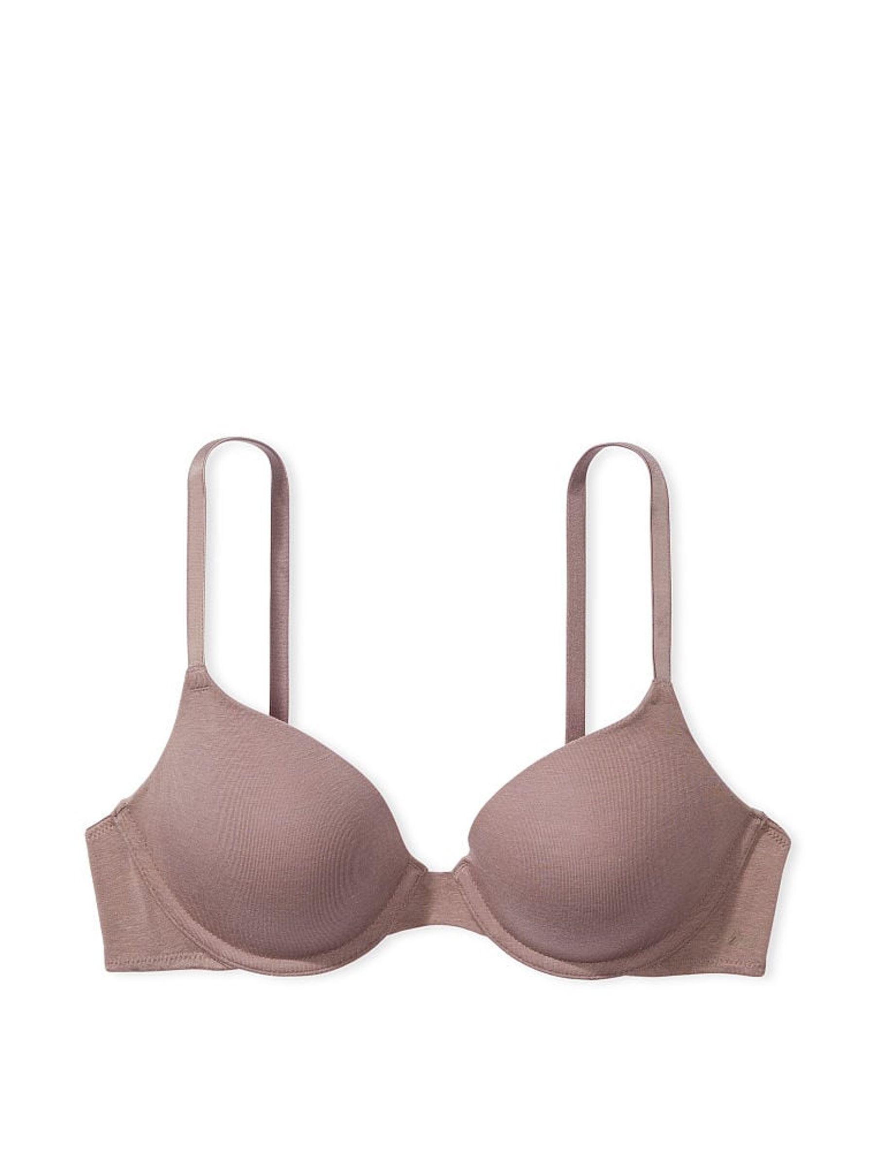 Brown Iced Coffee Lightly Lined Cotton Bra - Image 3 of 3