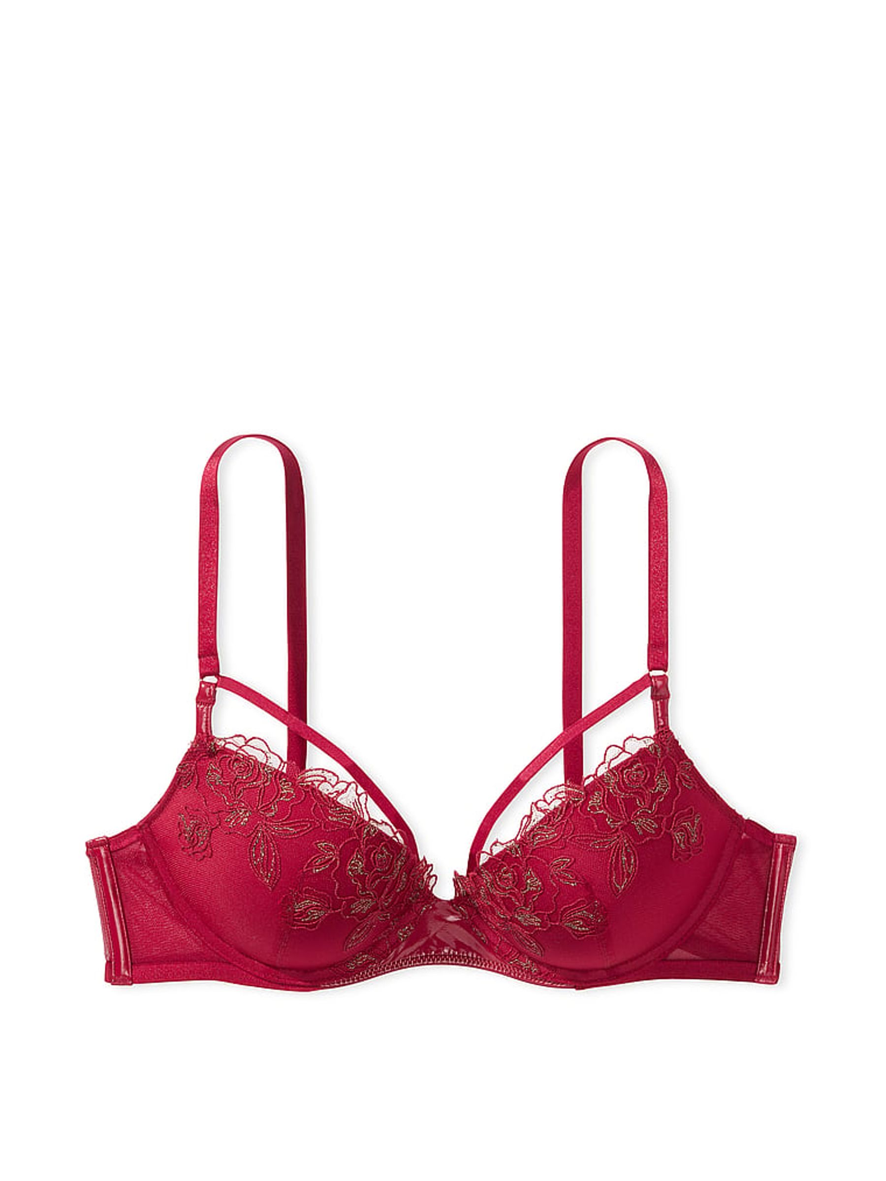 Red Lacquer Push Up Bra - Image 3 of 3