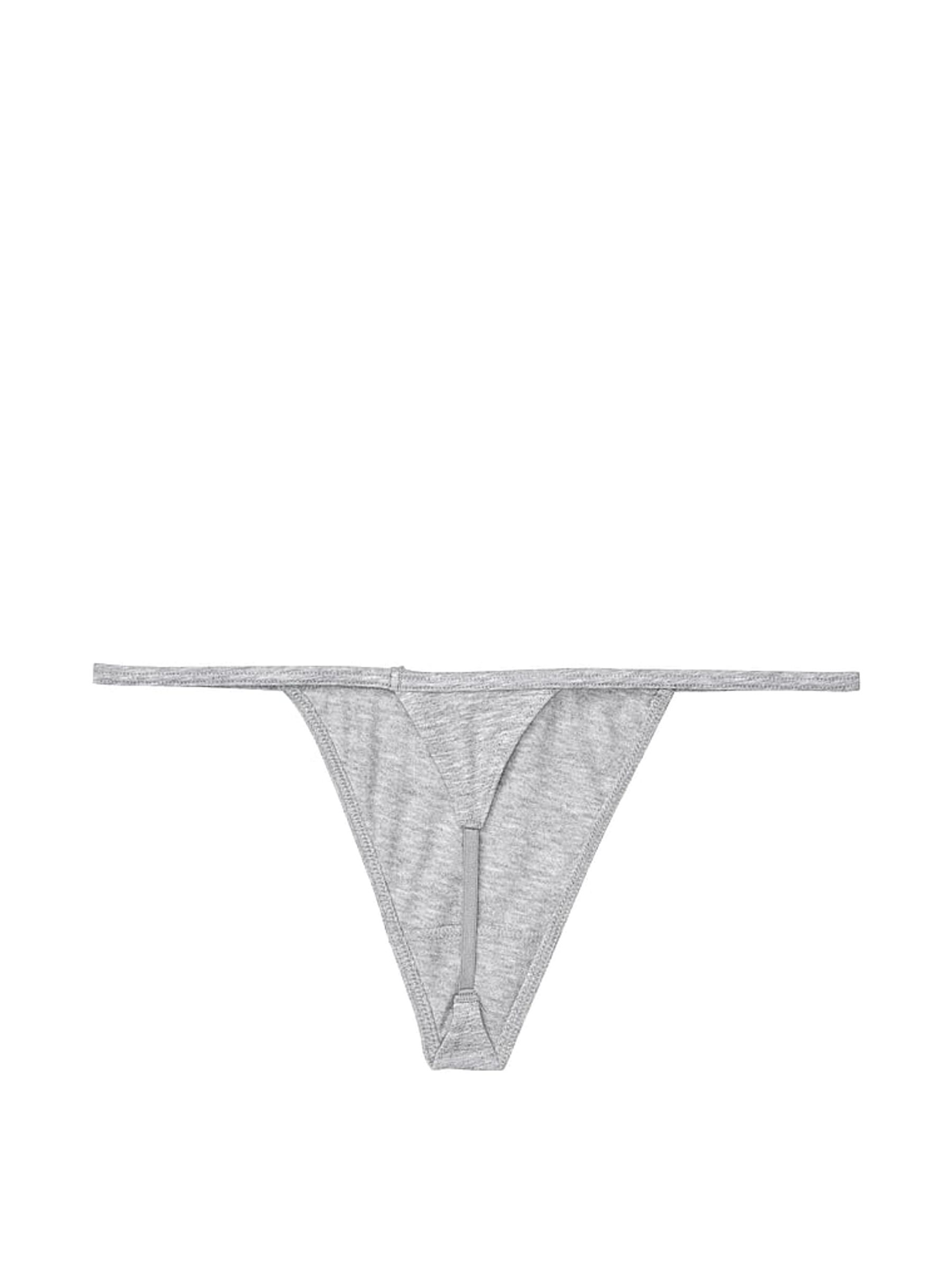 Medium Heather Grey G String Knickers - Image 3 of 3