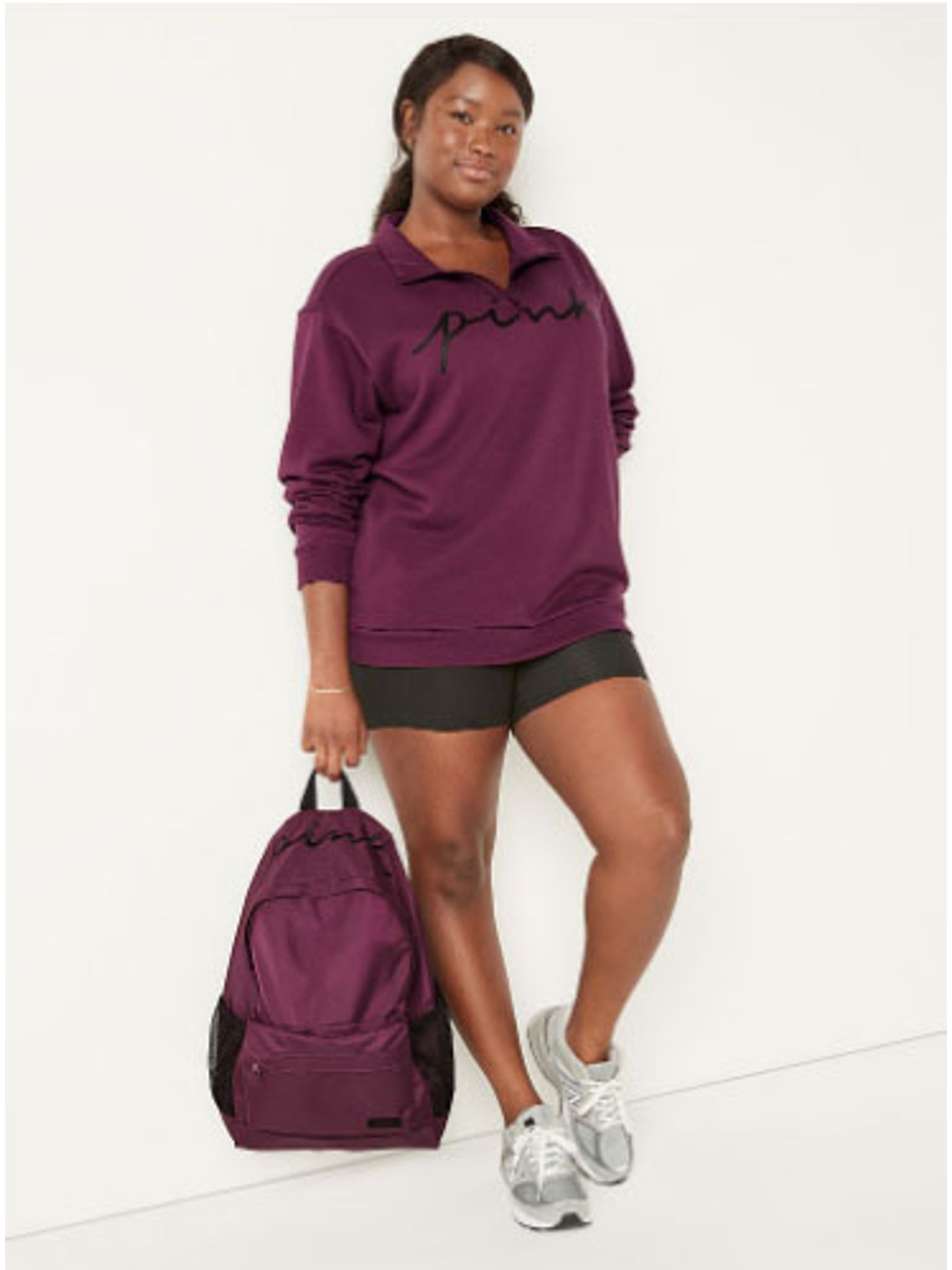 Rich Maroon Purple Classic Backpack - Image 2 of 5
