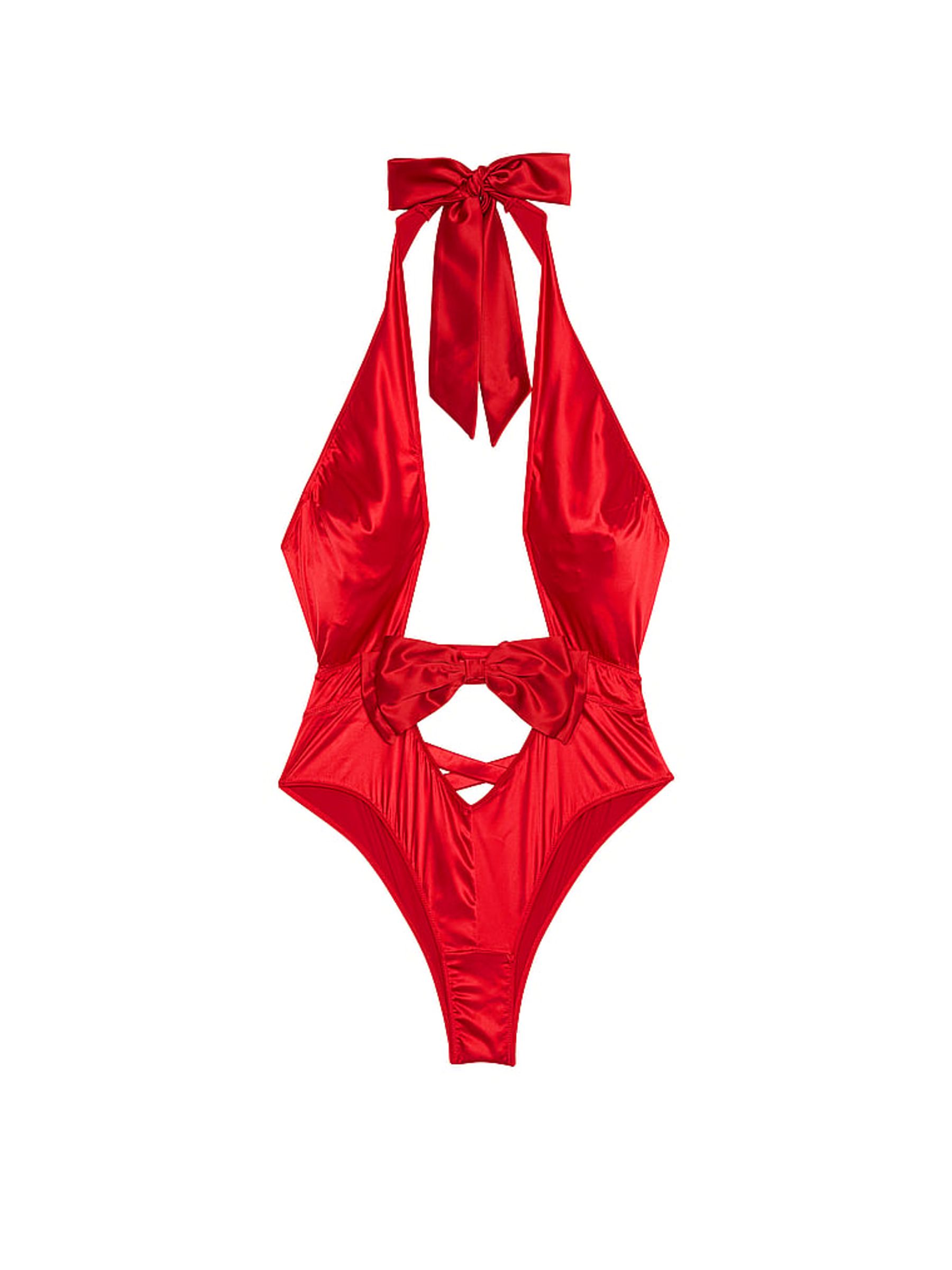 Lipstick Red Candy Cane Dreams Bodysuit - Image 3 of 3