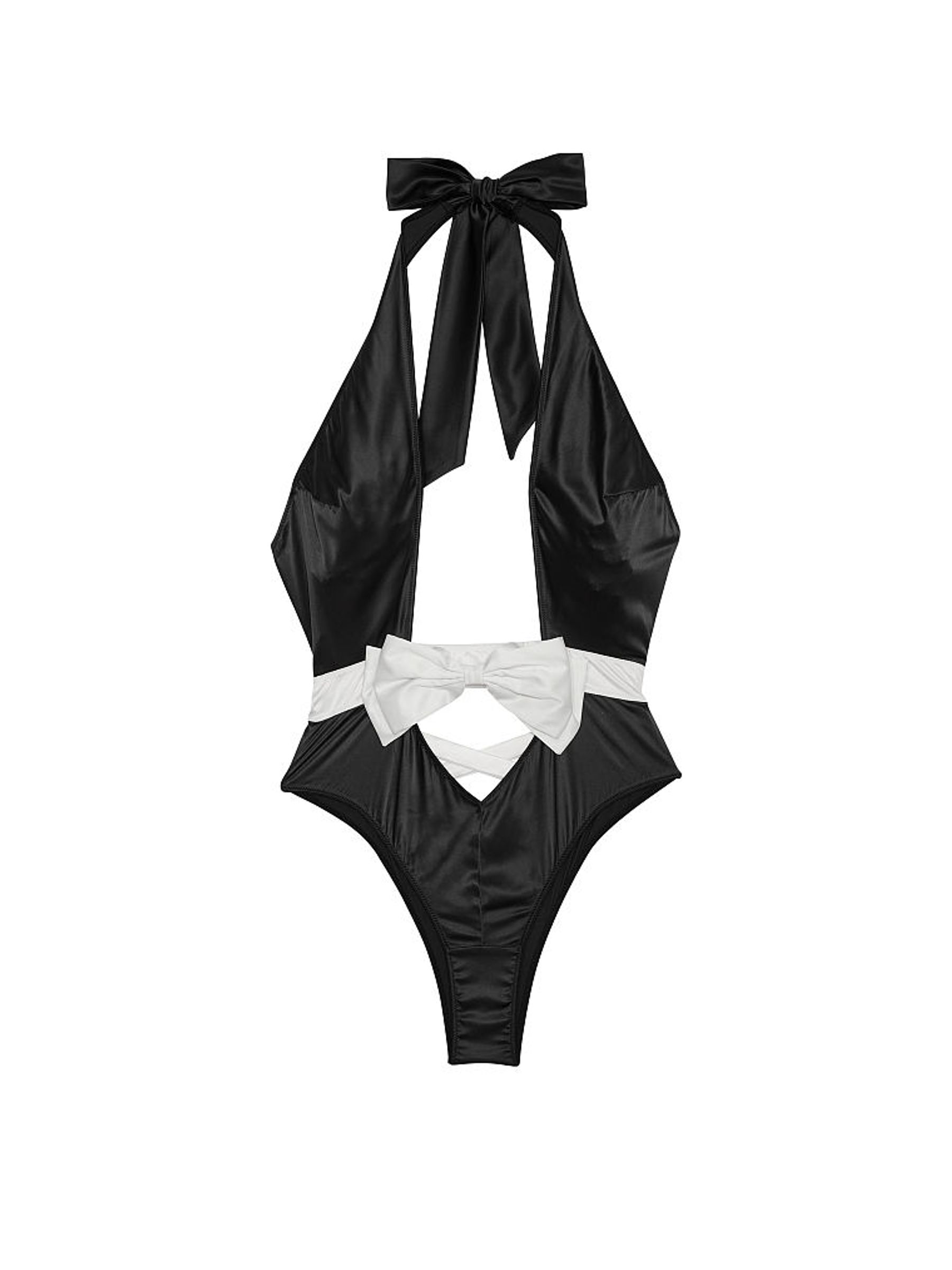 Black and White Candy Cane Dreams Bodysuit - Image 3 of 3