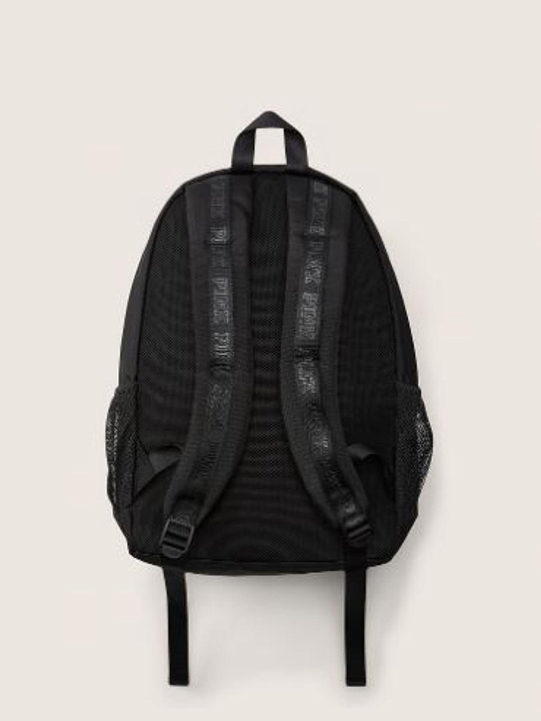 Pure Black College Backpack - Image 4 of 5