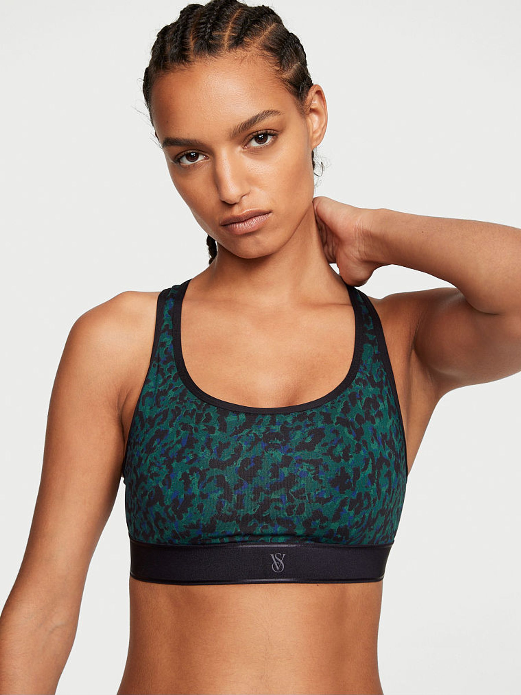 Blue Leopard Player Unlined Sports Bra - Image 1 of 4