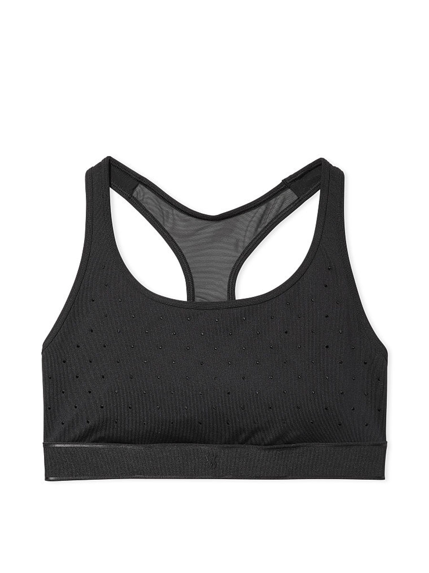 Black Player Unlined Sports Bra - Image 3 of 4