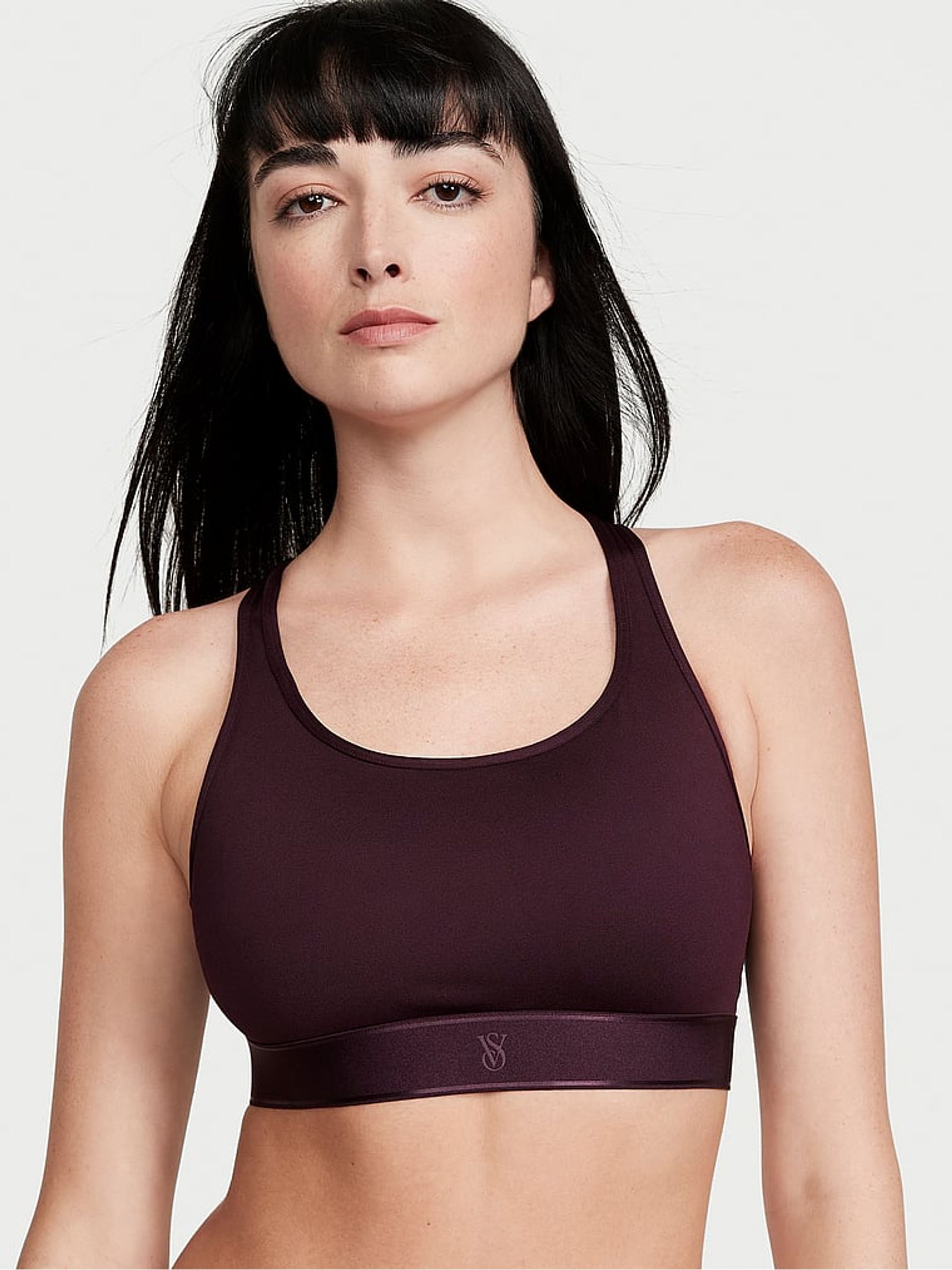 Winter Wine Purple Player Unlined Sports Bra - Image 1 of 4