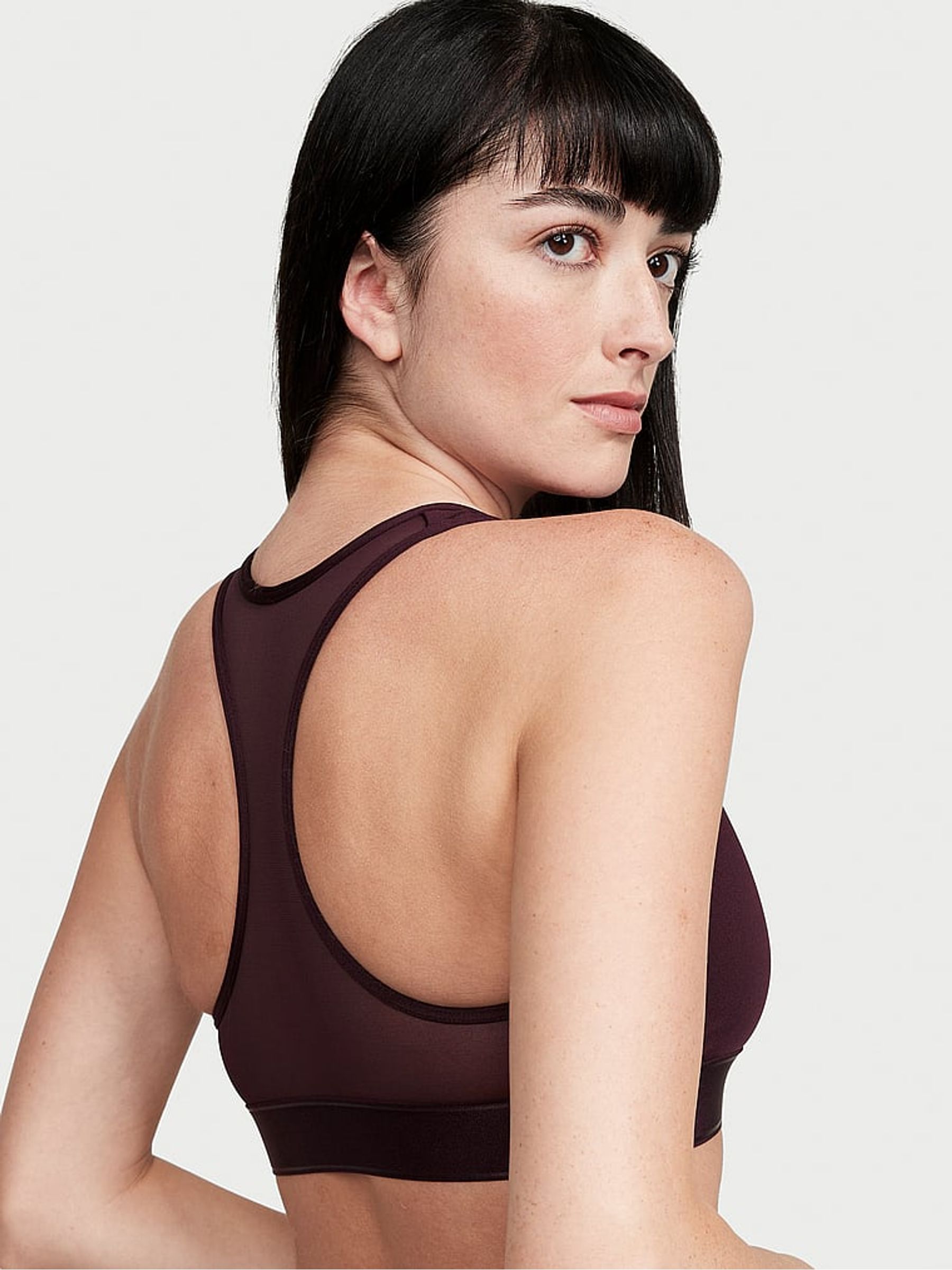 Winter Wine Purple Player Unlined Sports Bra - Image 2 of 4