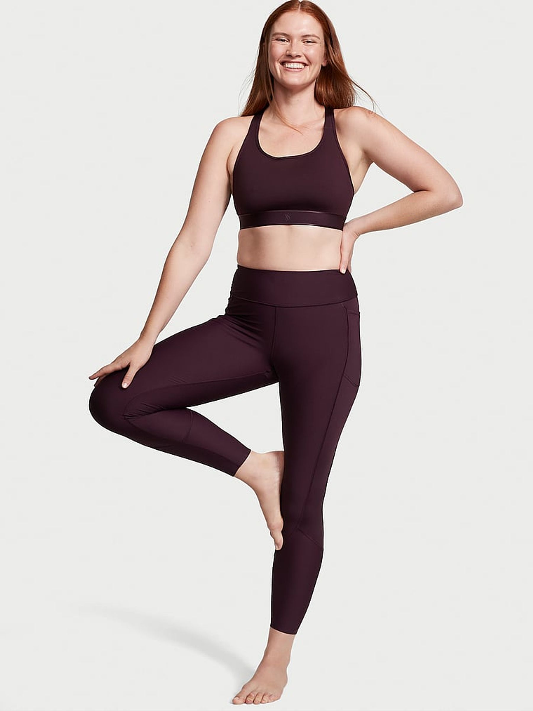 Winter Wine Purple Player Unlined Sports Bra - Image 3 of 4