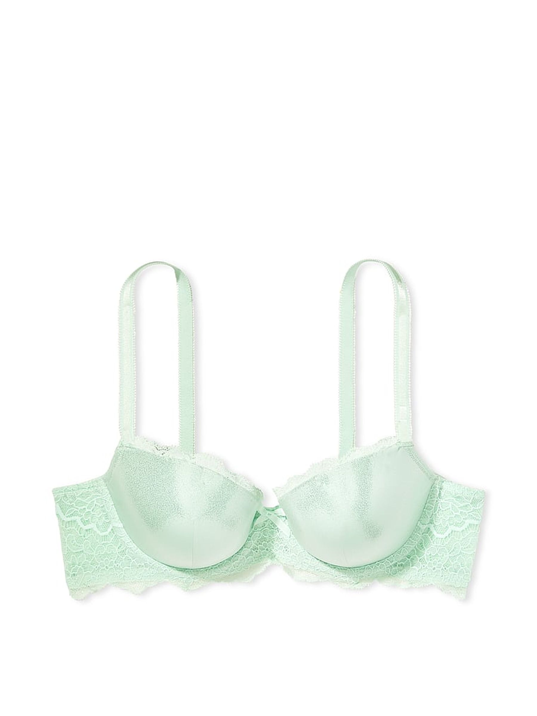 Misty Jade Foil Green Lightly Lined Demi Bra - Image 3 of 3