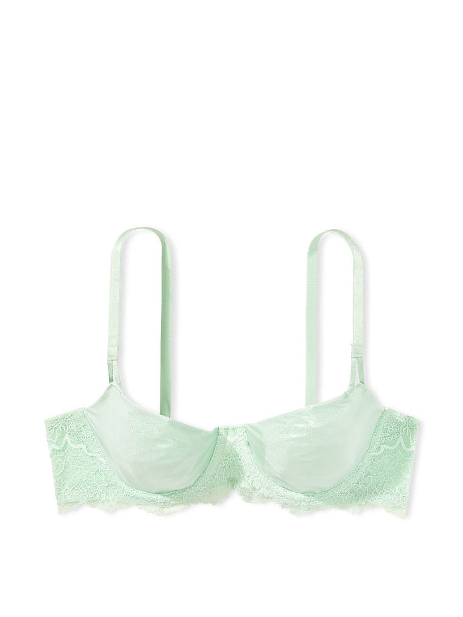 Misty Jade Foil Green Balcony Bra - Image 1 of 2