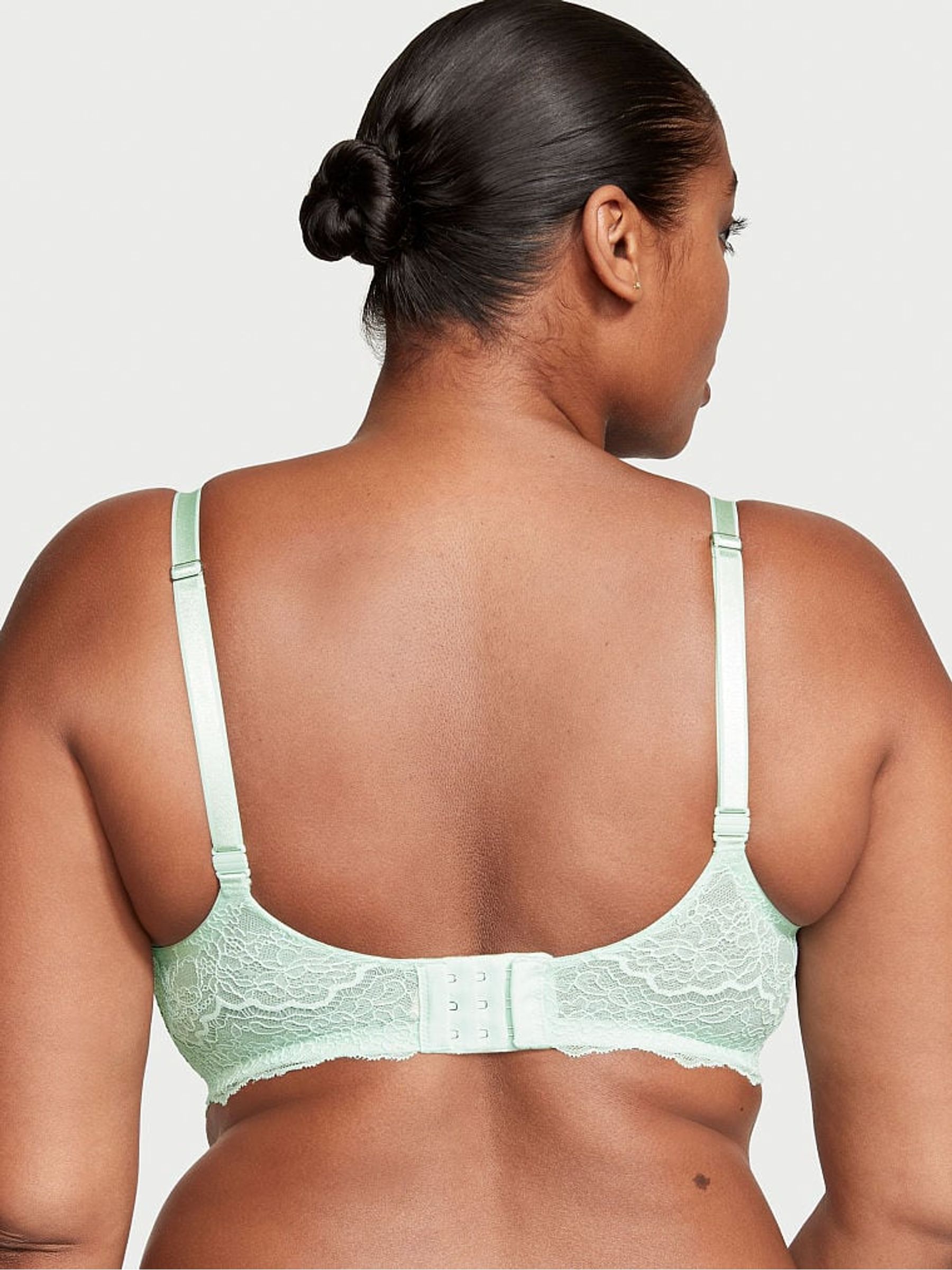 Misty Jade Foil Green Balcony Bra - Image 2 of 2