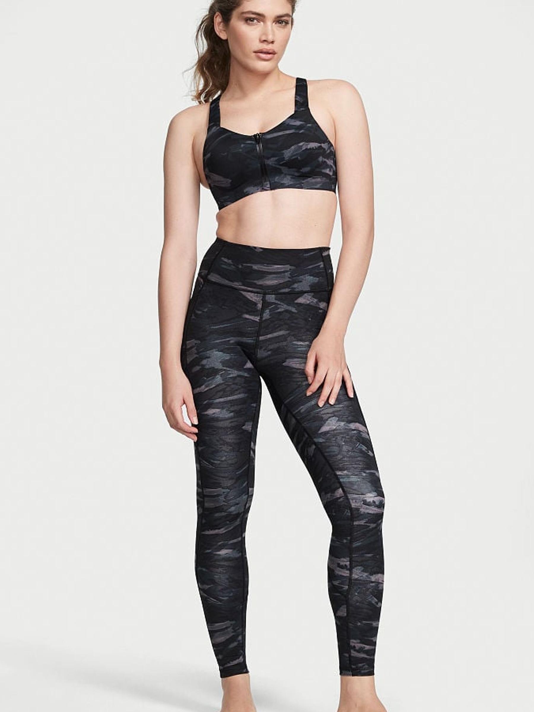 Zebra Grey Smooth Front Fastening Wired High Impact Sports Bra - Image 3 of 4