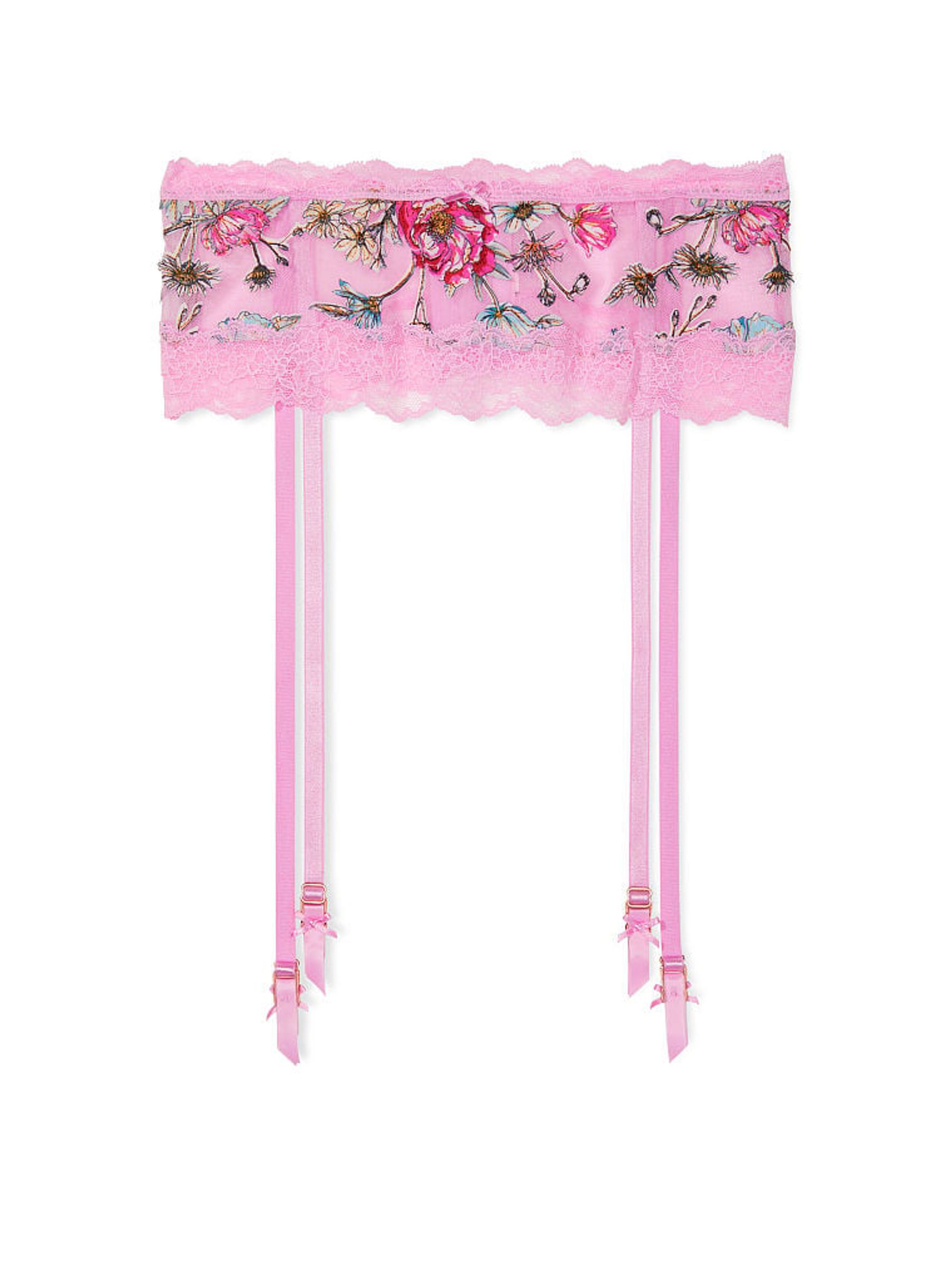 Purple Lace Embroidered Suspenders - Image 1 of 1