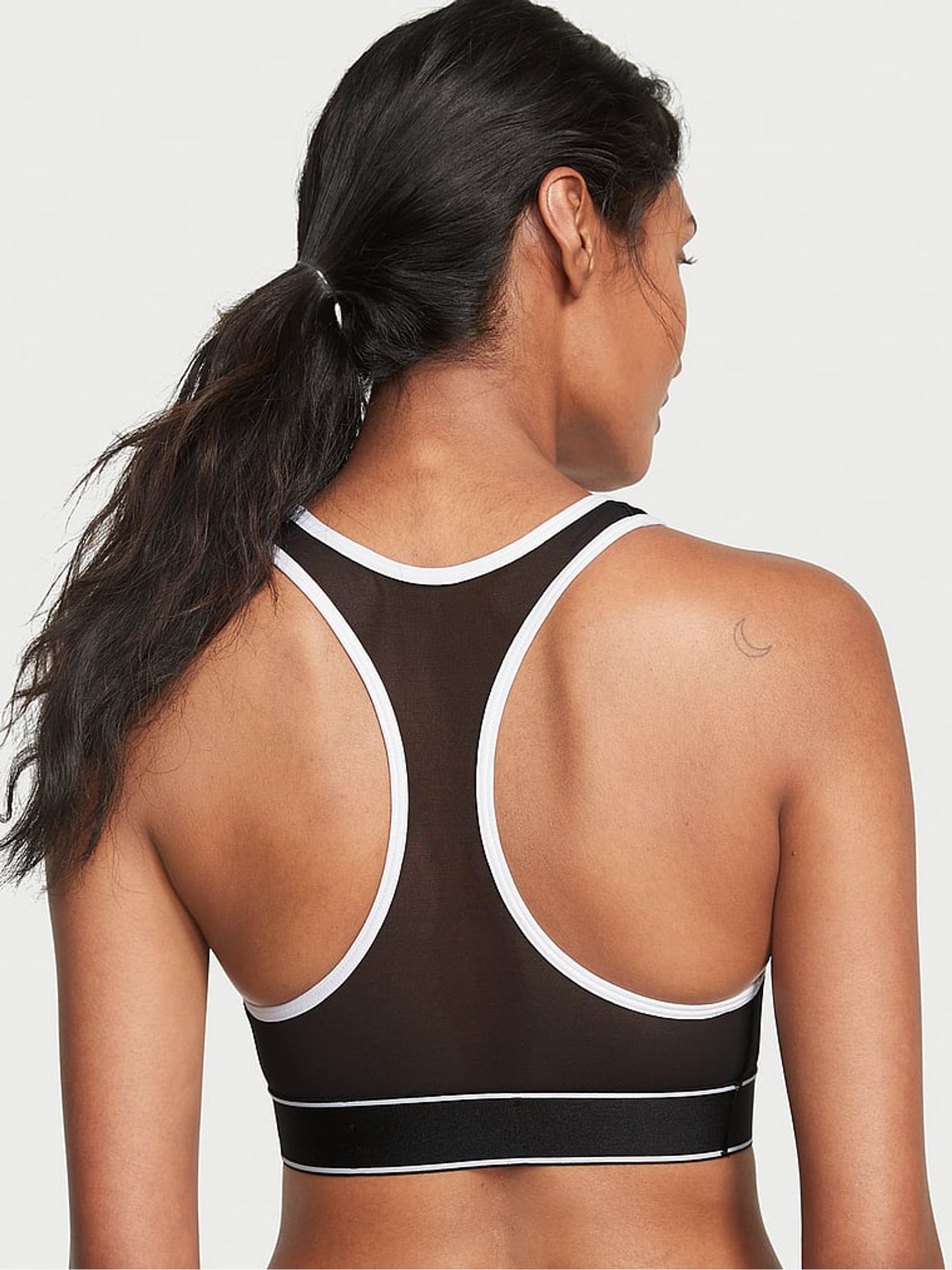 Black & White Player Unlined Sports Bra - Image 2 of 3