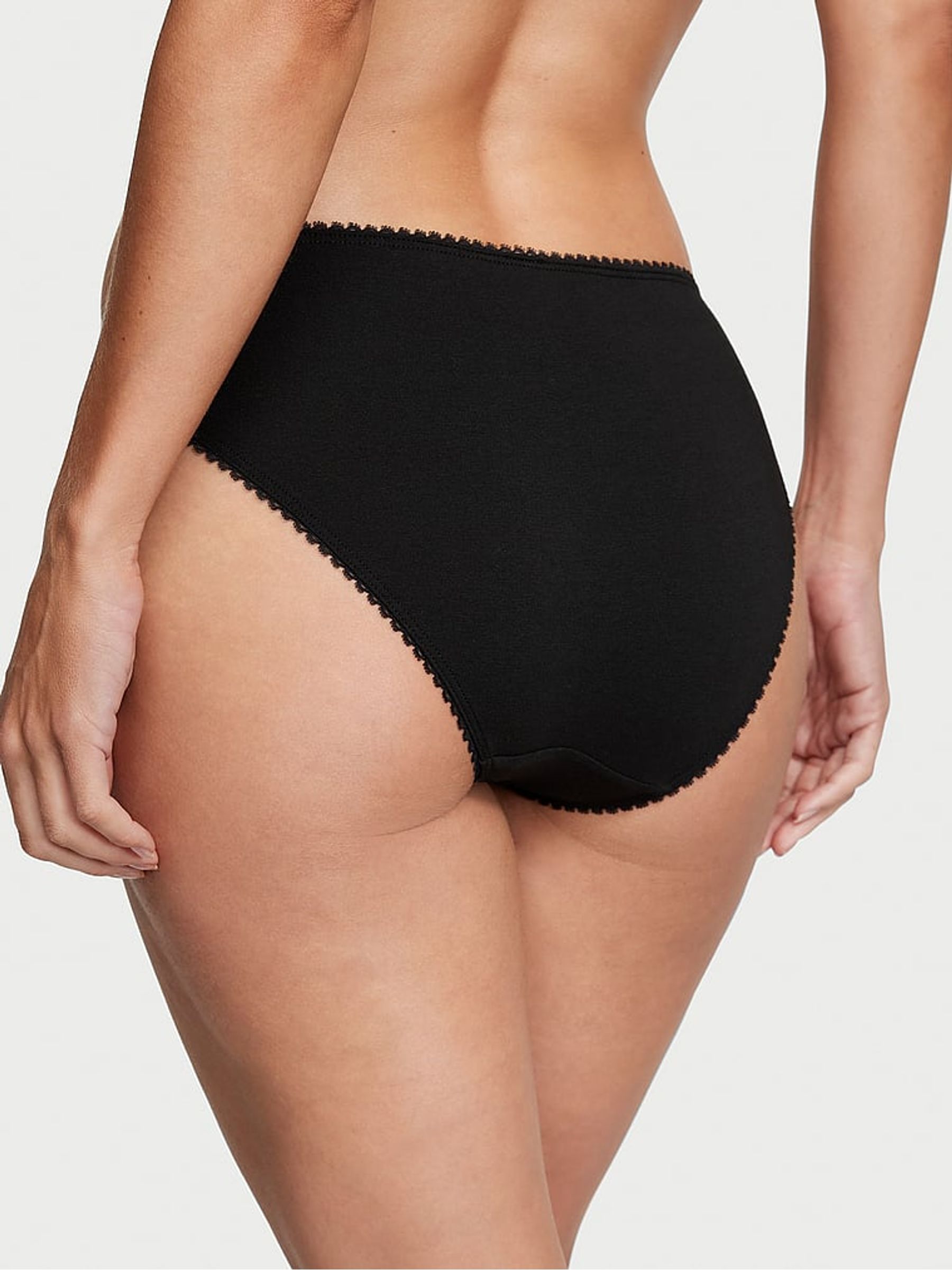 Black Scattered Stones Hipster Stretch Cotton Knickers - Image 2 of 3