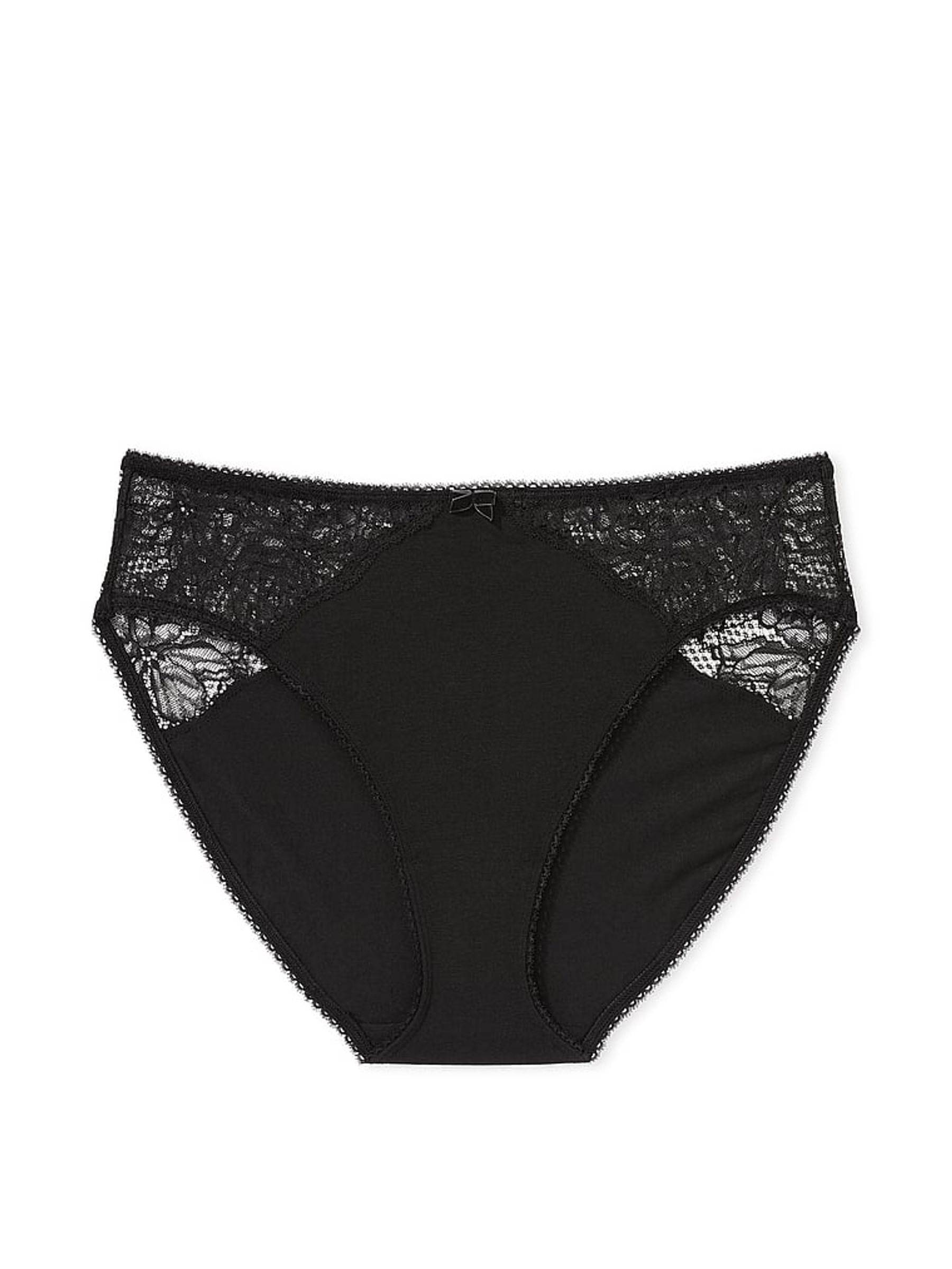 Black Smooth Hipster Stretch Cotton Knickers - Image 3 of 3