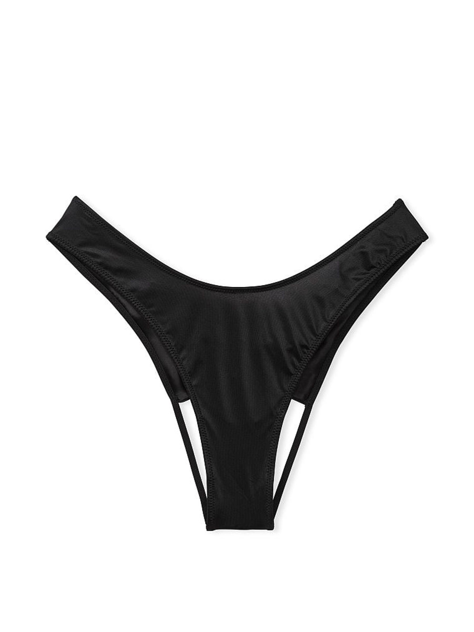 Black Satin Brazilian Knickers - Image 3 of 3