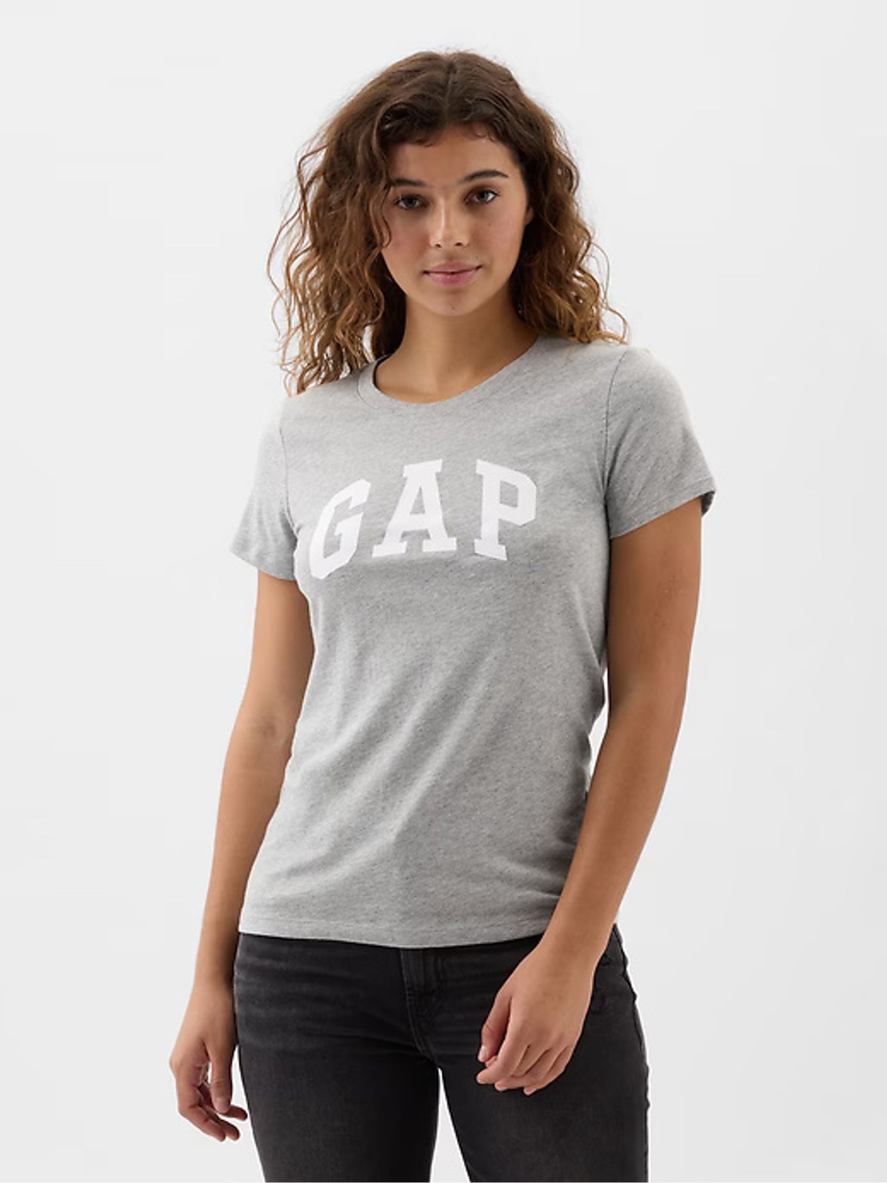 Light Grey Logo Short Sleeve Crew Neck T-Shirt - Image 1 of 4