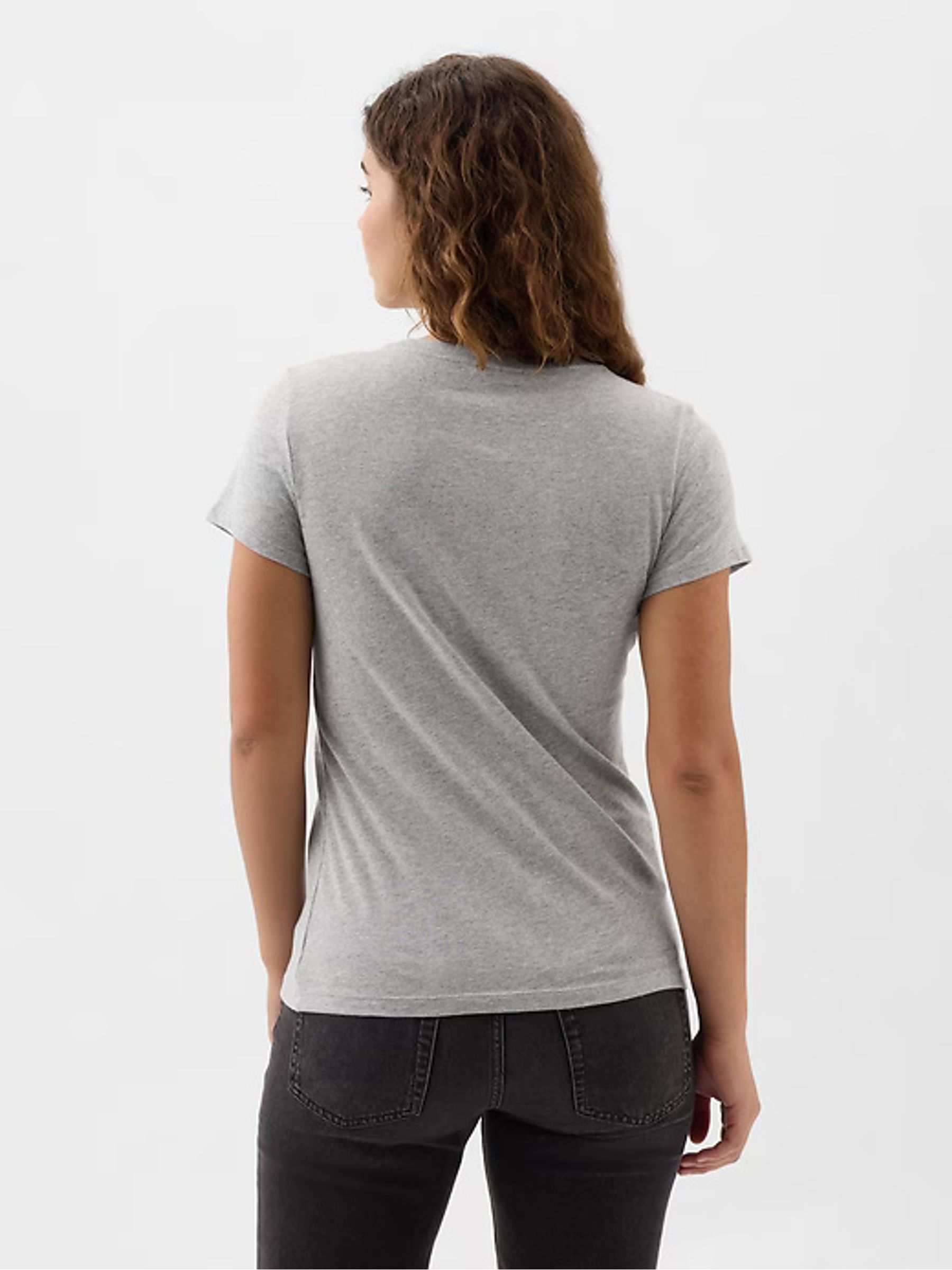 Light Grey Logo Short Sleeve Crew Neck T-Shirt - Image 2 of 4