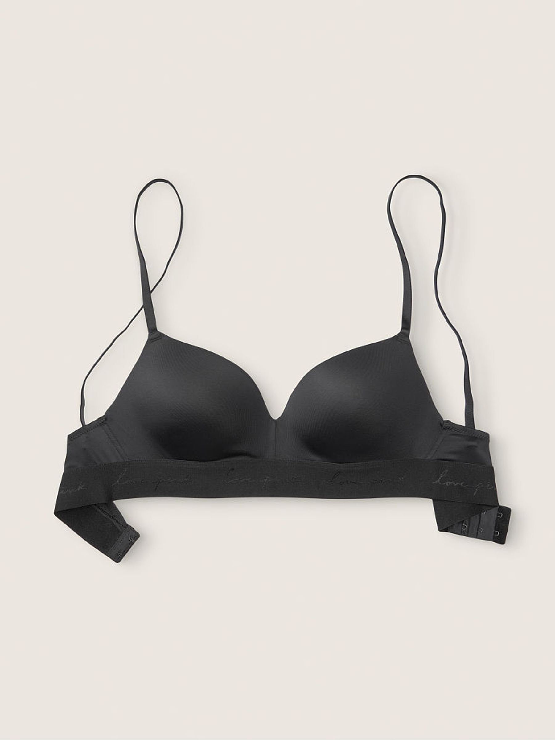Pure Black Wear Everywhere Non Wired Push Up Bra - Image 1 of 2